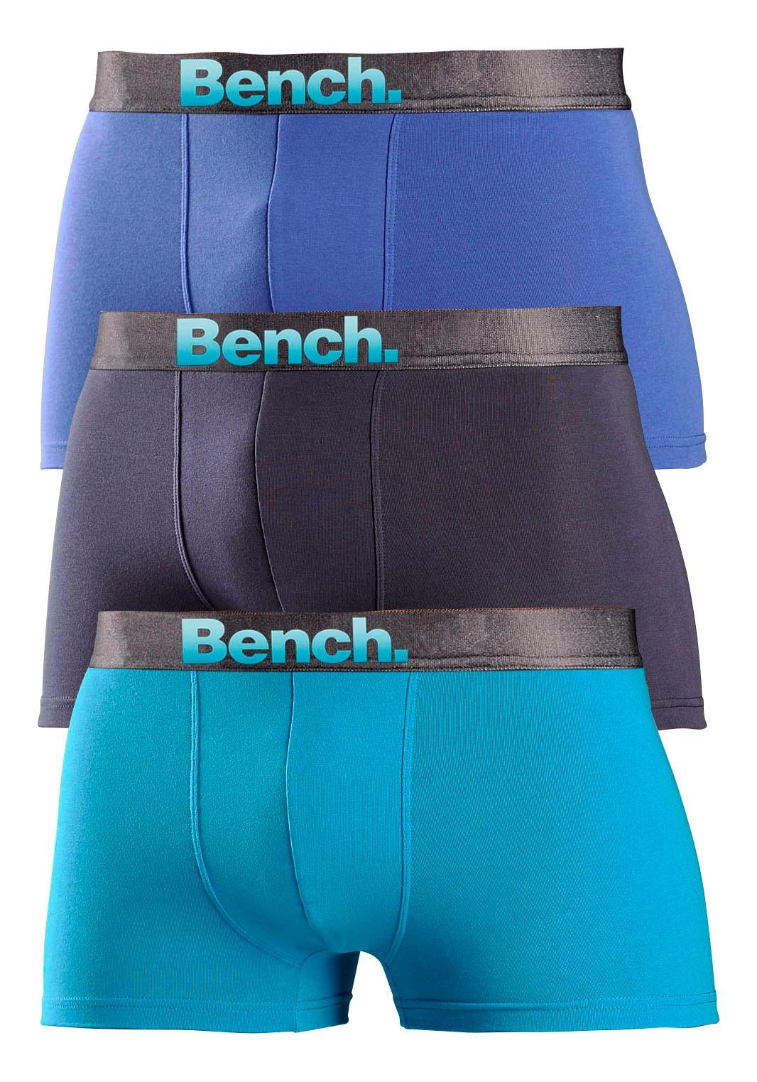 Bench. Boxer »Boxershorts für Herren«, (Packung, 3 St.), Unterhosen mit Logo Webbund