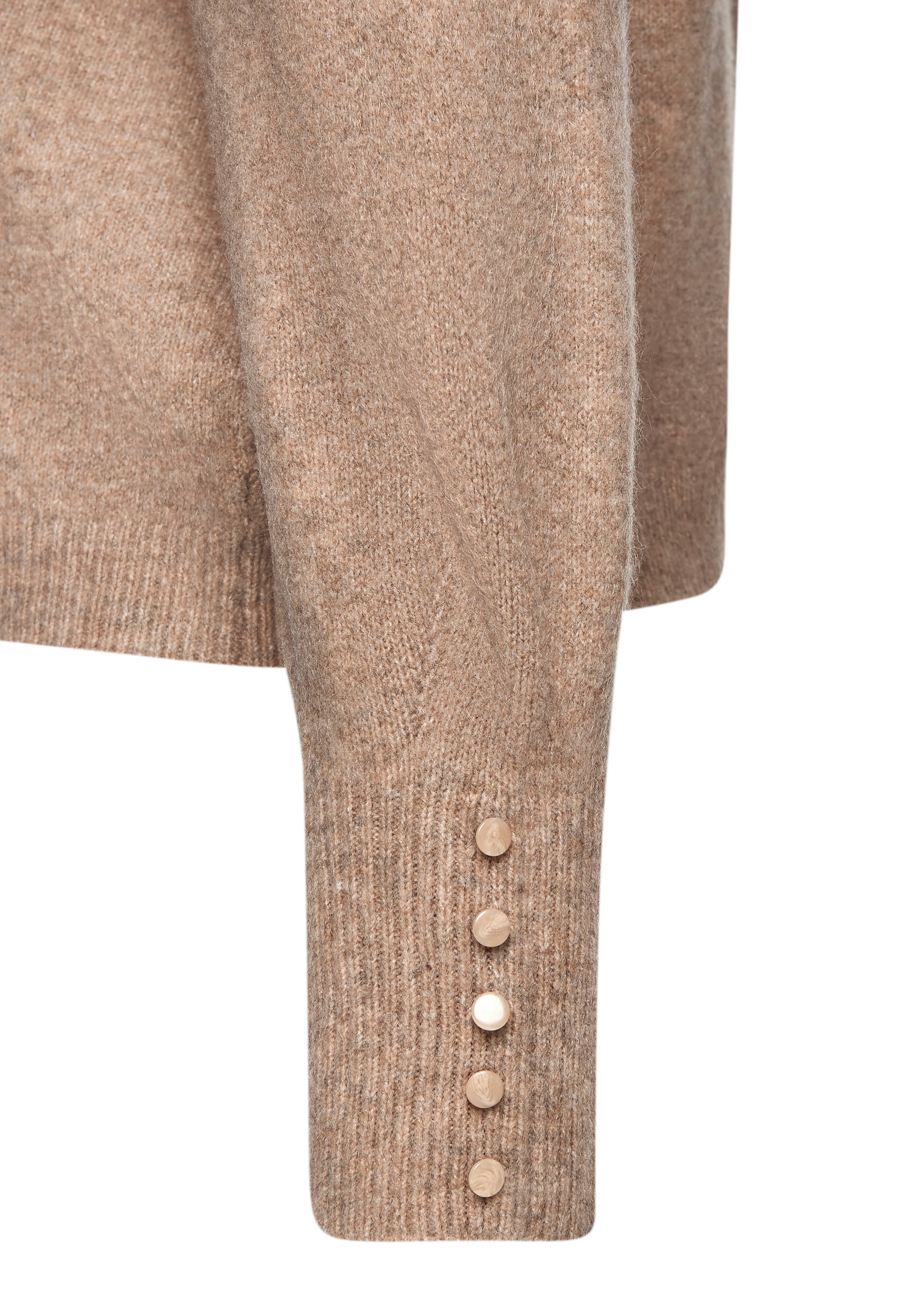 LASCANA Rundhalspullover mit Zierknöpfen, Winterpullover, kuschelig