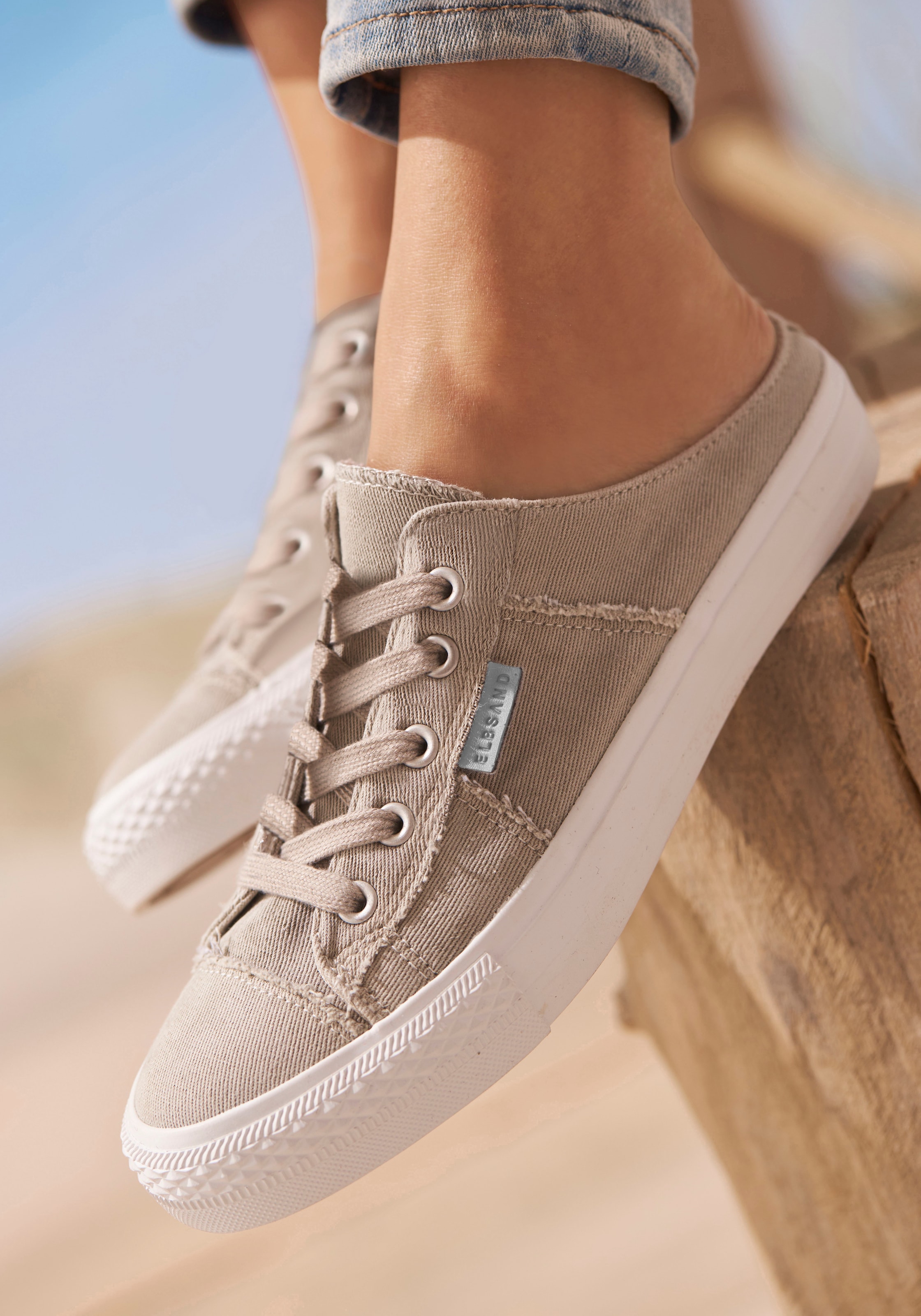 Elbsand Sneaker »Sabot, Clog, Freizeitschuh, Halbschuh, Stoffschuh,«, zum Reinschlüpfen Unisex VEGAN
