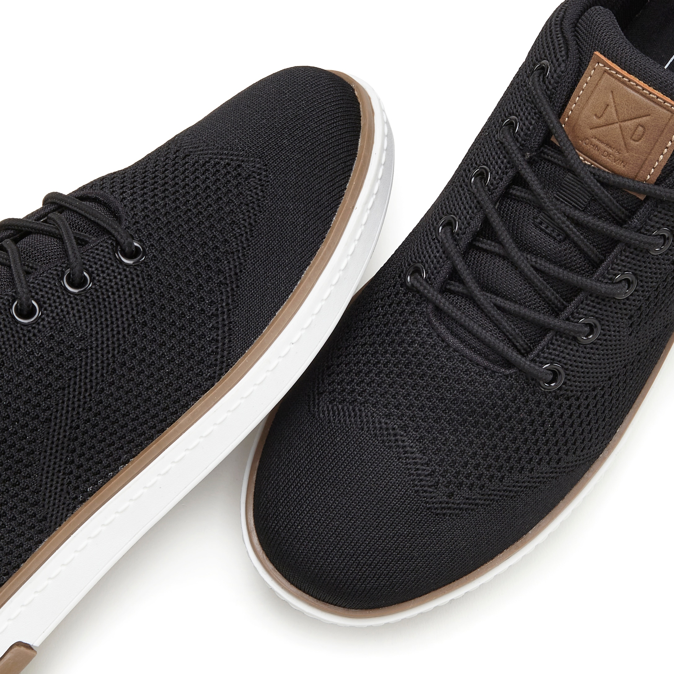 John Devin Sneaker »Schnürschuh«, Mesh-Optik, Freizeitschuh, Halbschuh, Schnürhalbschuh Unisex VEGAN