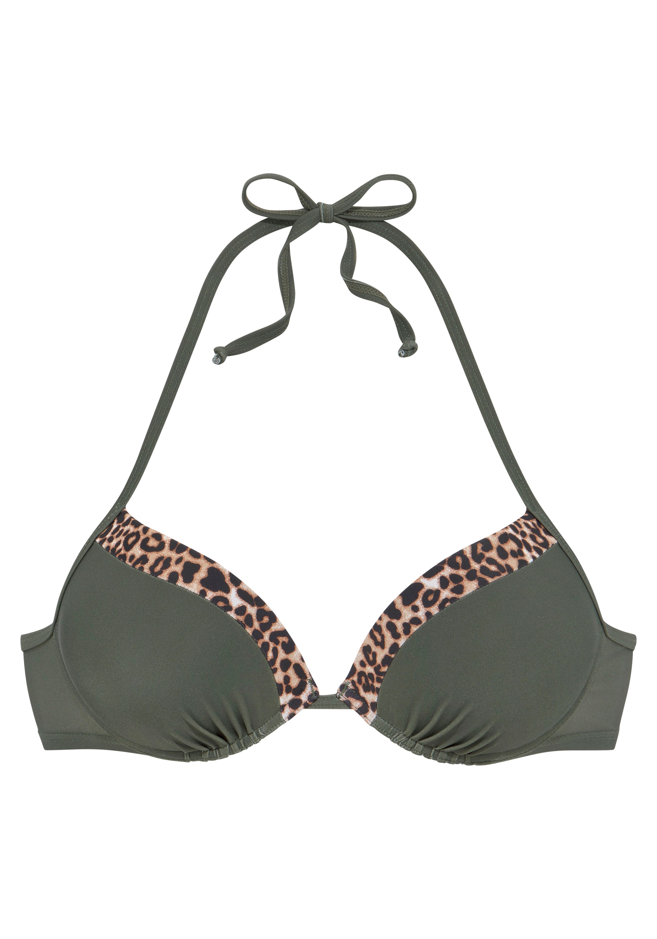 LASCANA Push-Up-Bikini-Top »Adelin«, mit bedruckten Einsätzen