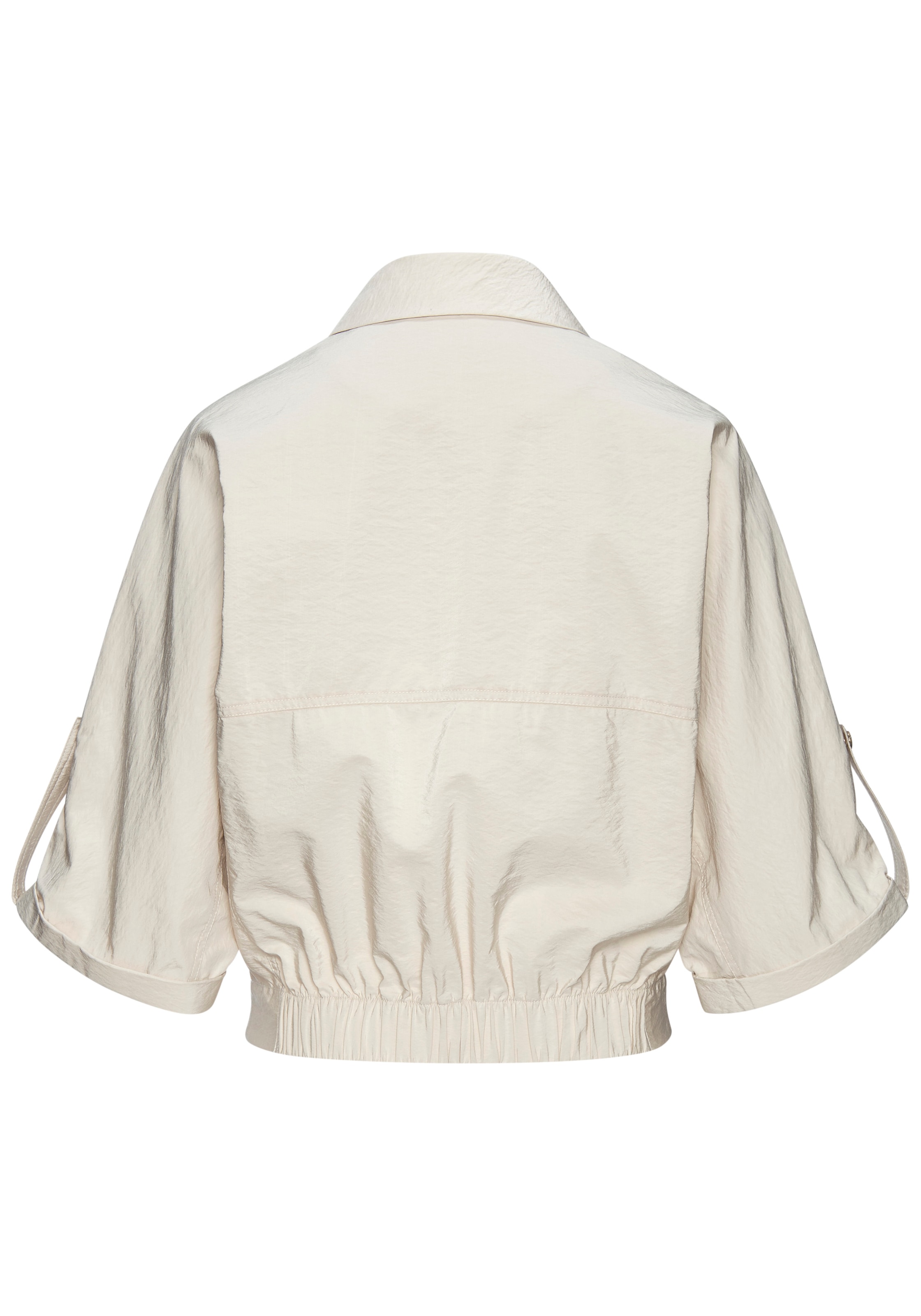LASCANA Blouson »aus leichter Webware mit 3/4-Ärmeln« Sommerjacke, leichte Übergangsjacke, Safarijacke, kurze Blousonjacke
