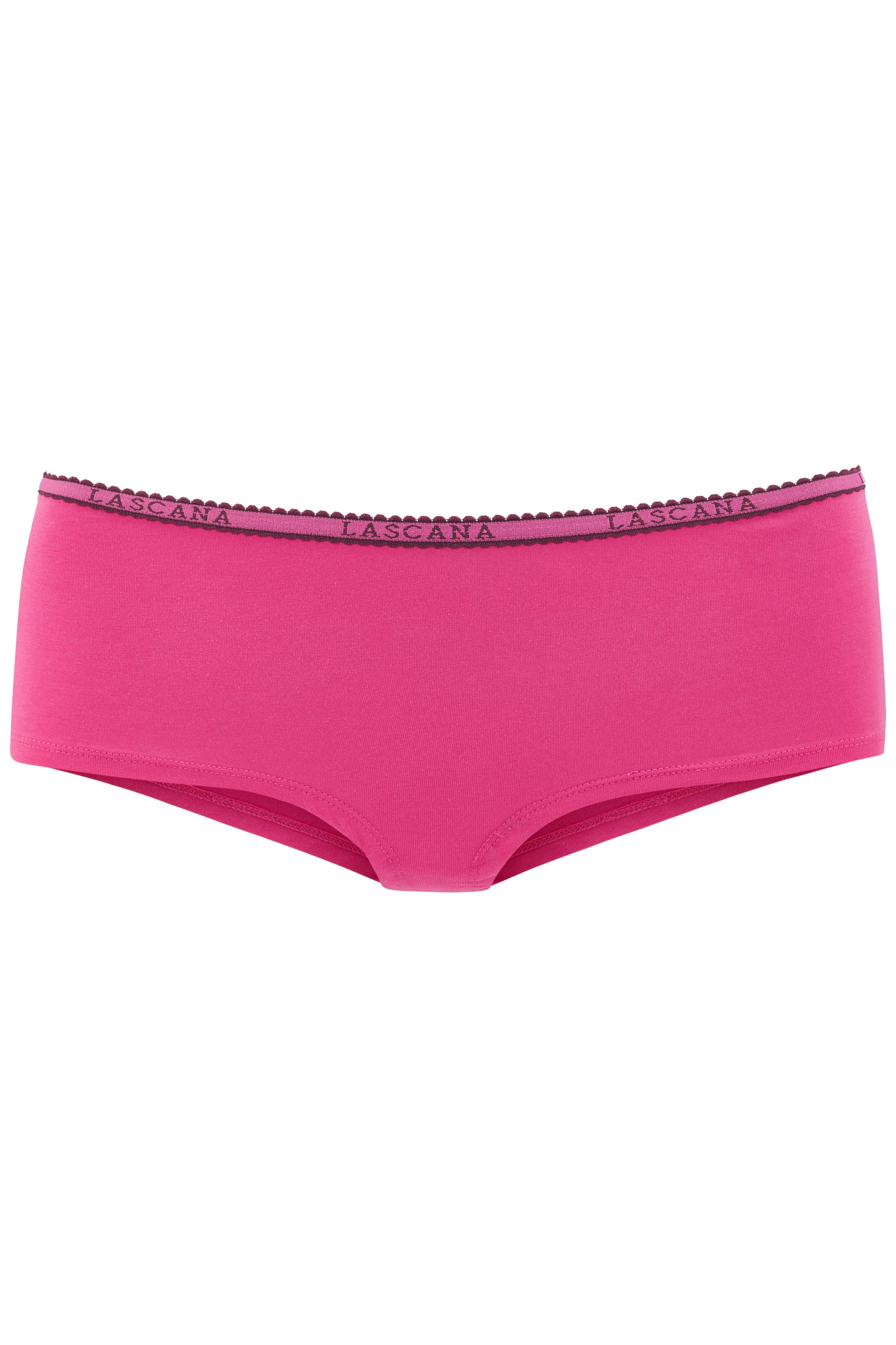 LASCANA Panty 4er-Pack,  aus elastischer Baumwoll-Qualität