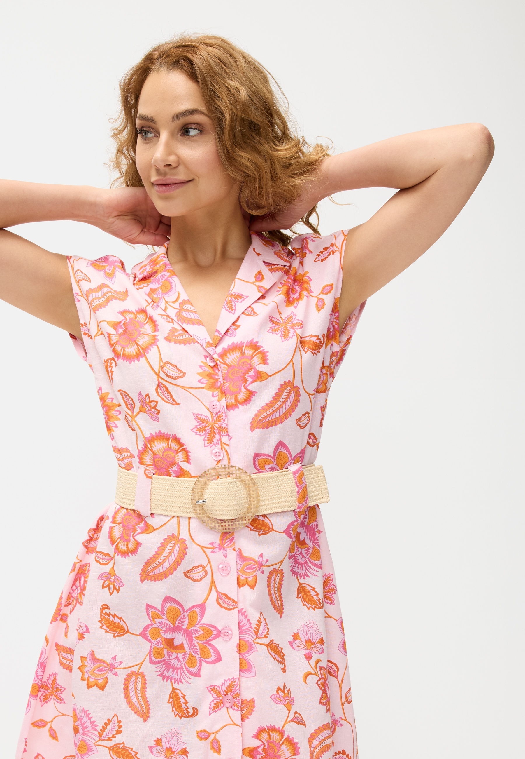 LASCANA Taillengürtel »Stretchgürtel, Bauchgürtel«, mit Shaping-Effekt, für Kleid & Overall, Sommergürtel, Bast-Optik