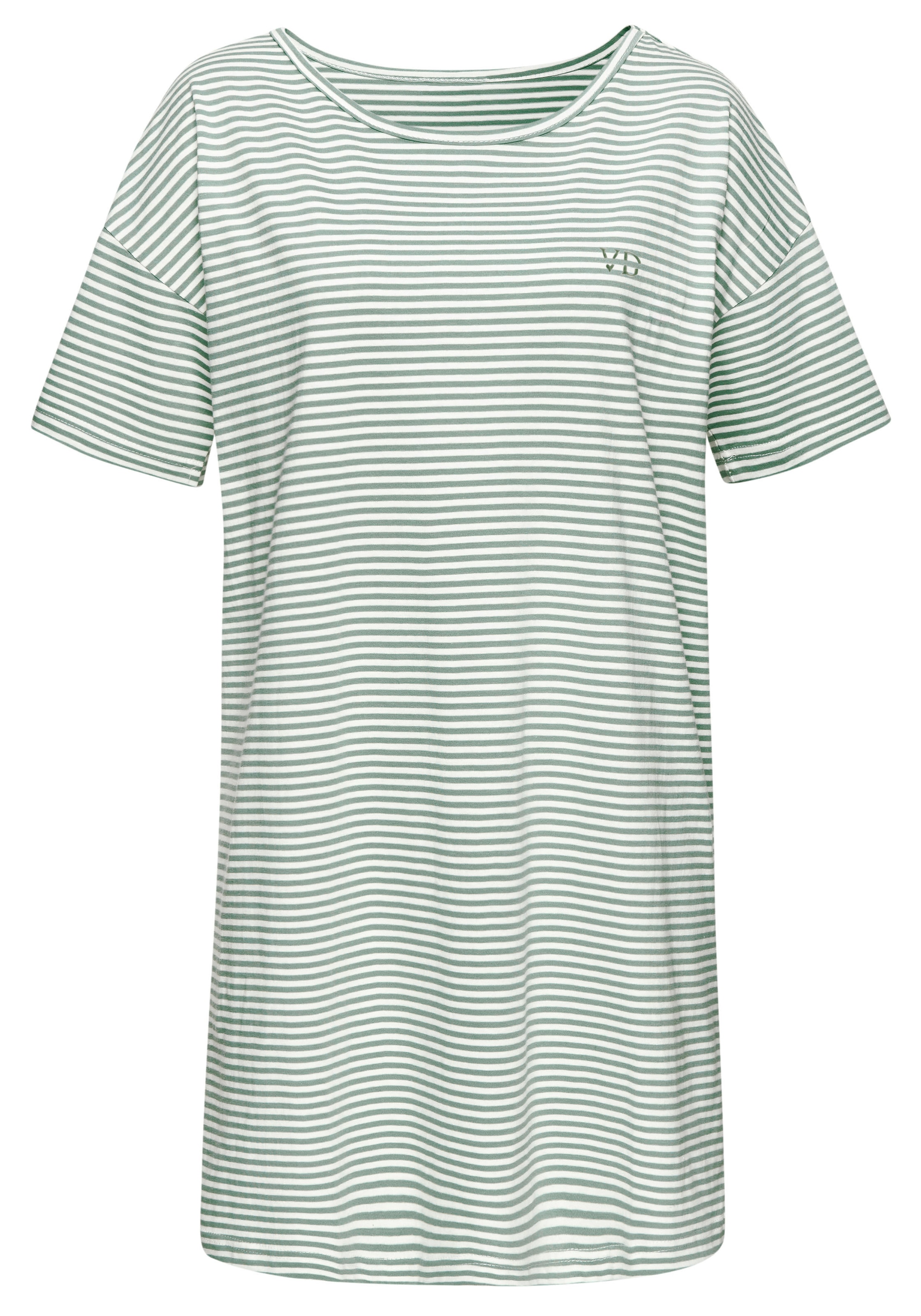 Vivance Dreams Nachthemd 1 tlg. tlg. mit feinen garngefärbten Streifen