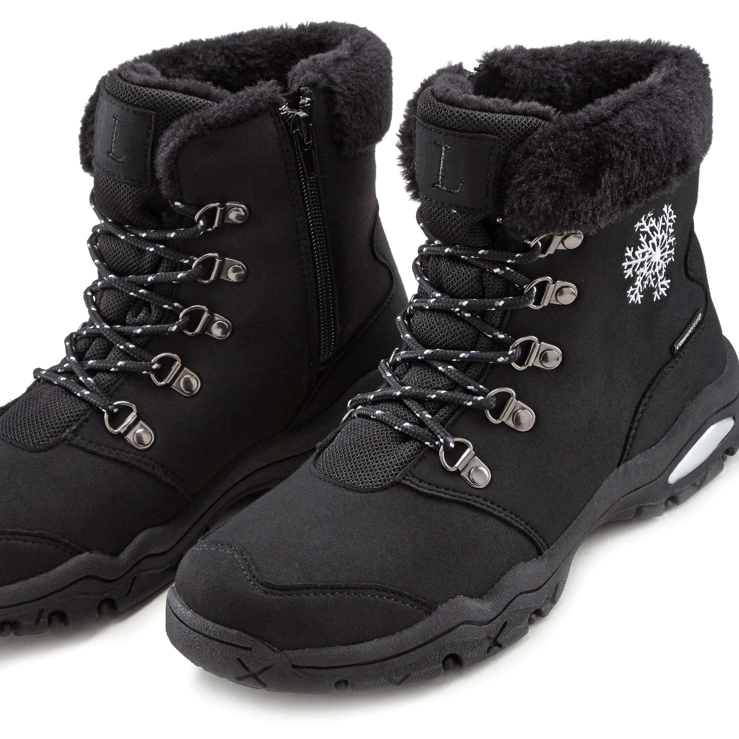 LASCANA Winterstiefelette, Stiefelette,Stiefel,Winterstiefel wind-& wasserabweisender Tex-Membran
