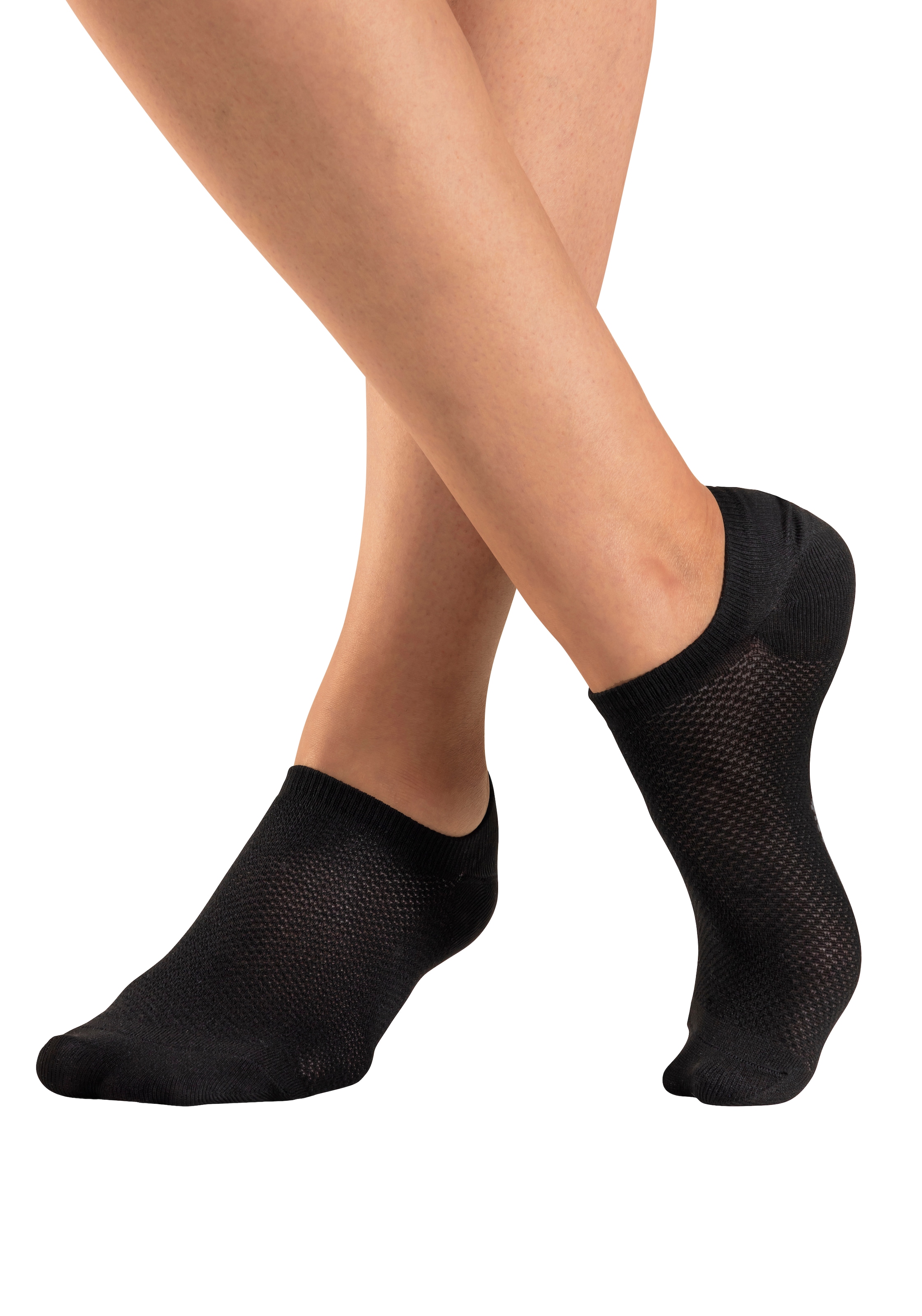 LASCANA ACTIVE Sneakersocken, (Packung, 7 Paar), mit Pikeestruktur