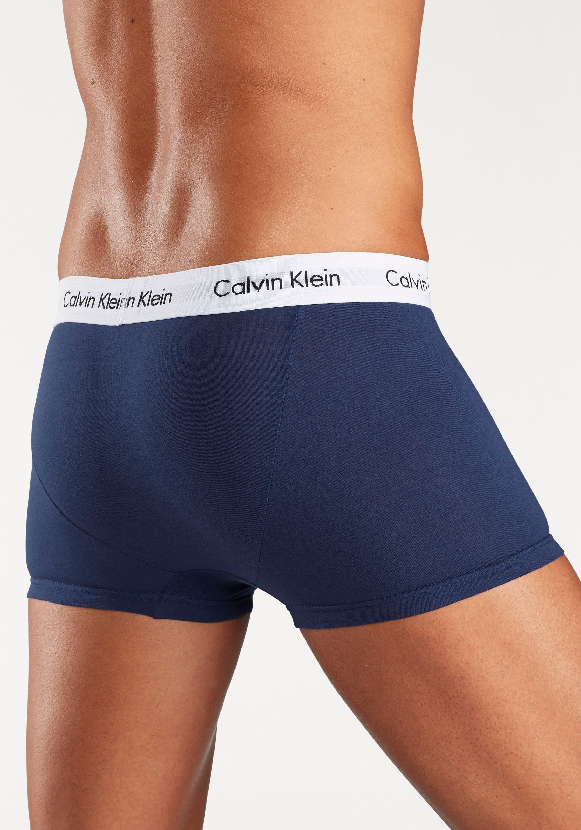 Calvin Klein Underwear Trunk »Low Rise Trunk 3 PACK« 3 Stk. mit weißem Webbund