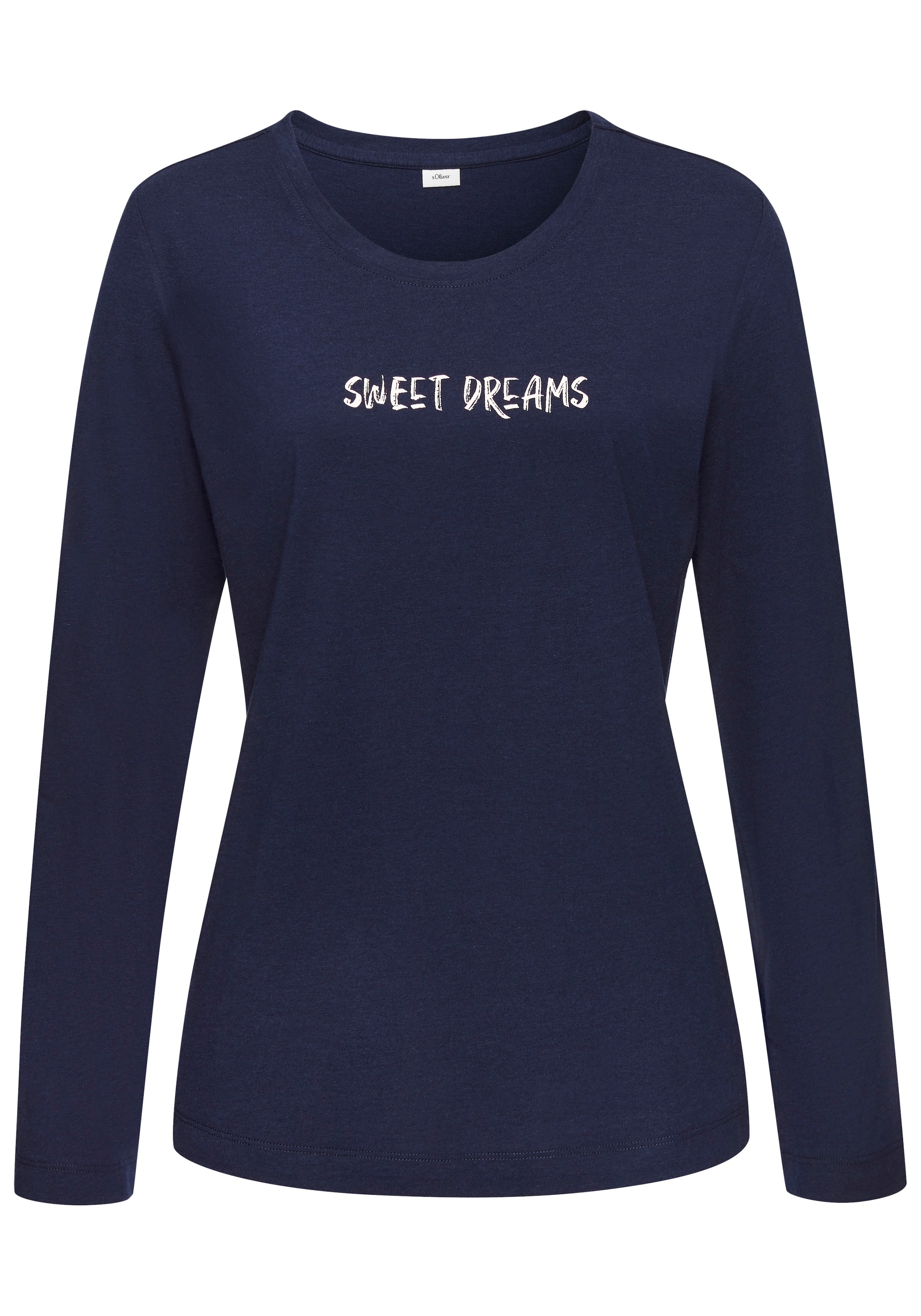 s.Oliver Longsleeve Mit kleinem Frontprint