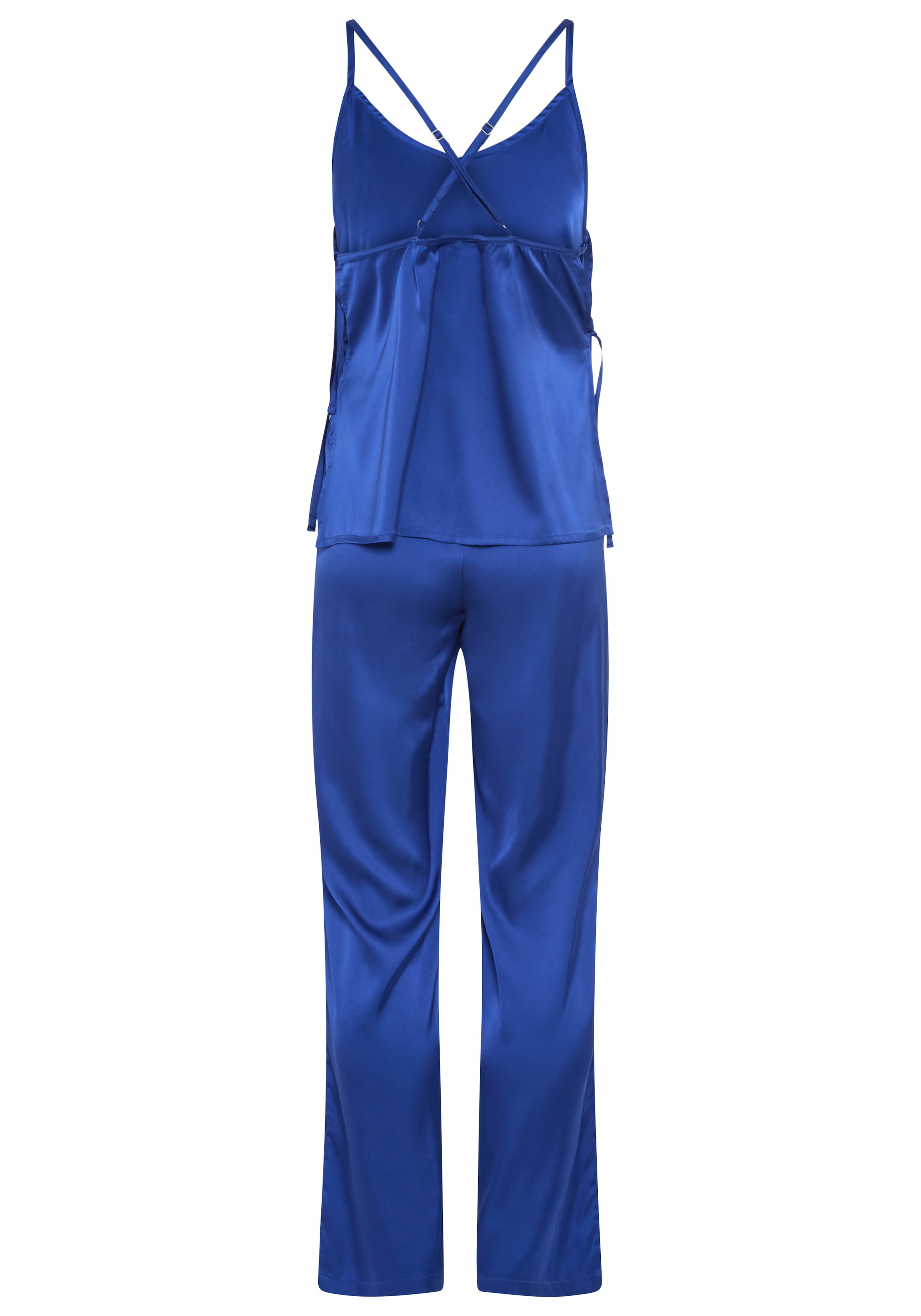 LASCANA Pyjama Set, 2 tlg. mit seitlichen Bändern zum Verschließen