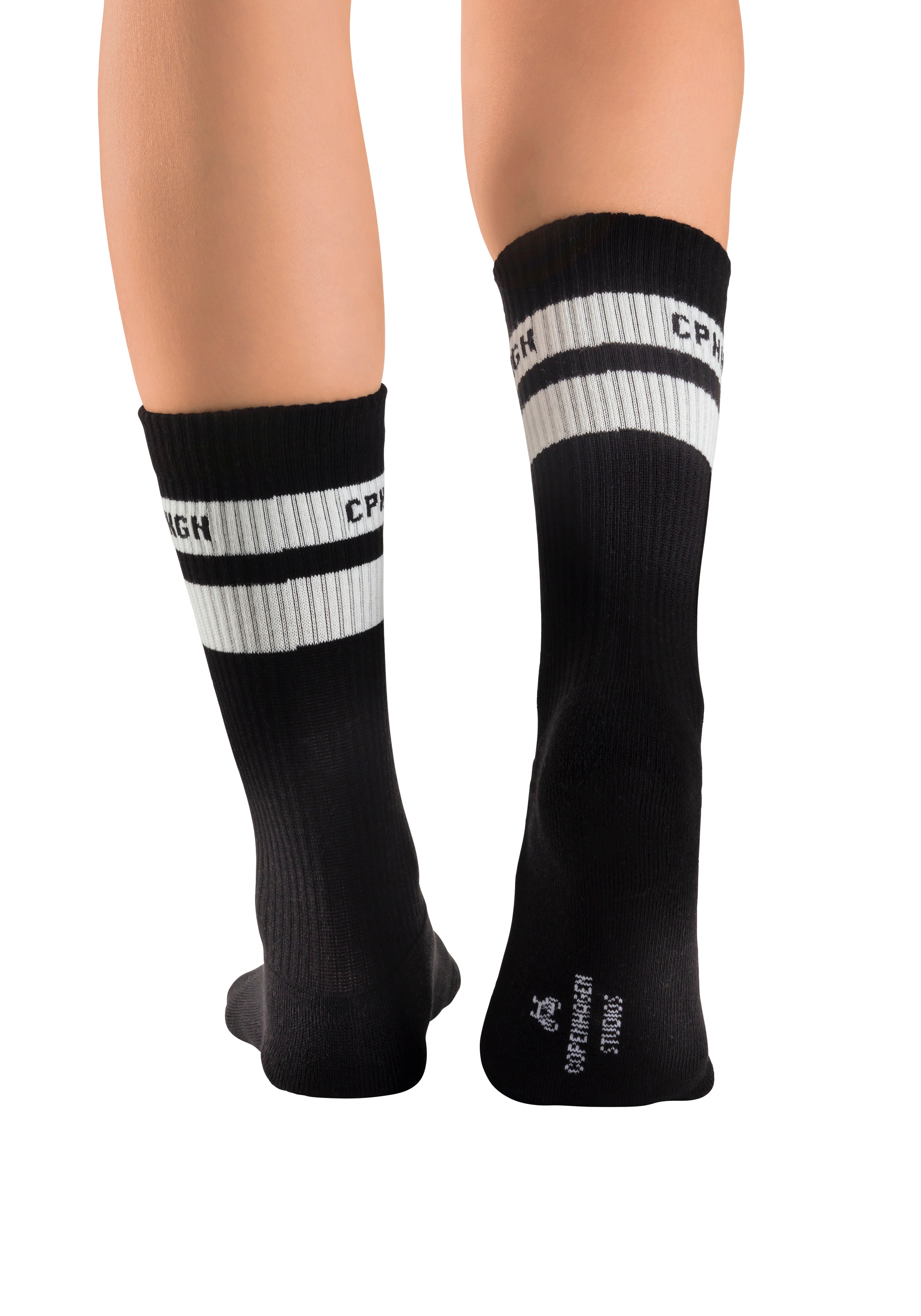 Copenhagen Studios Tennissocken, (Packung, 3 Paar), mit Streifendesign und Vollfrottee