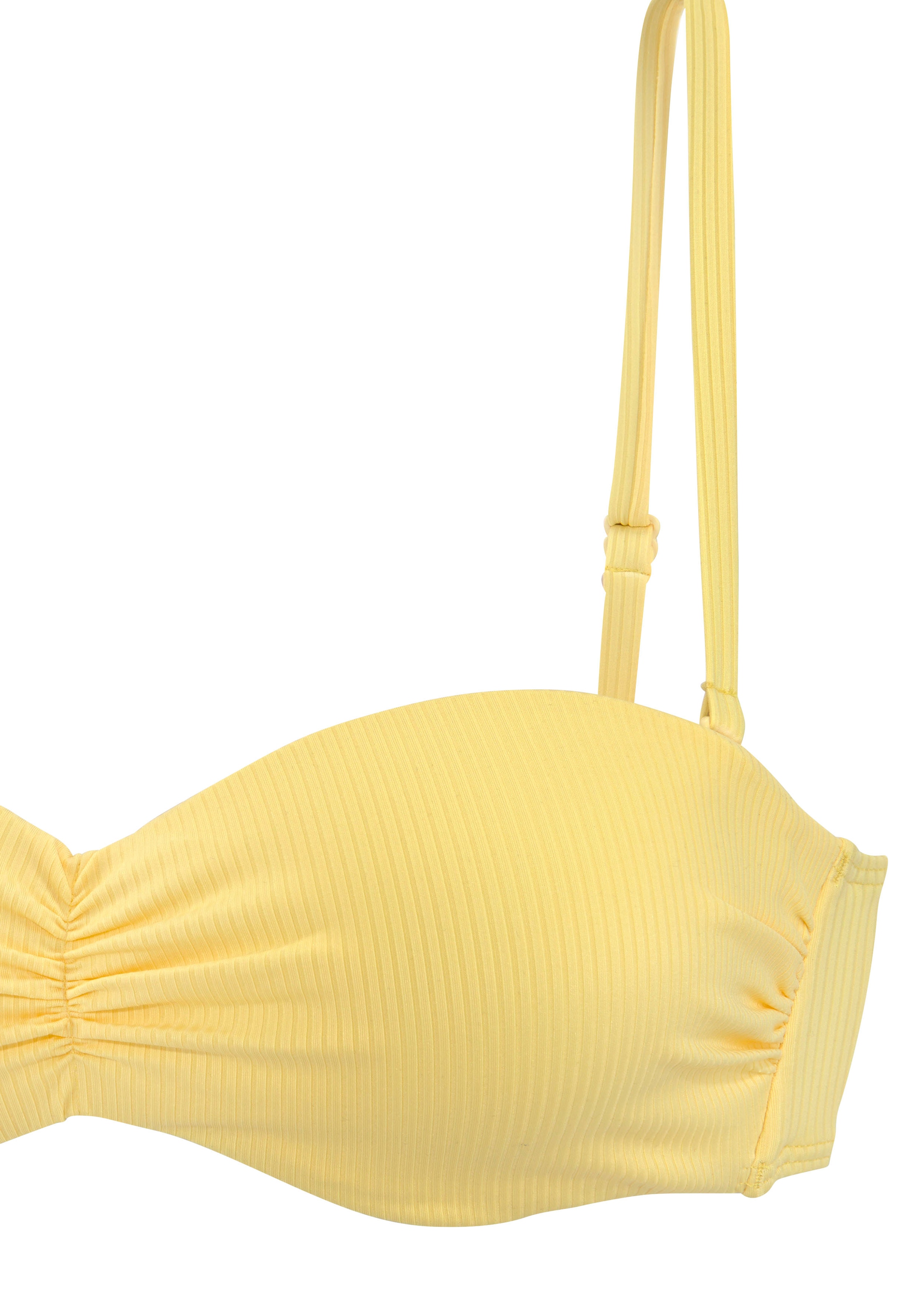 Venice Beach Bandeau-Bikini-Top »Lucky«, aus gerippter Strukturware