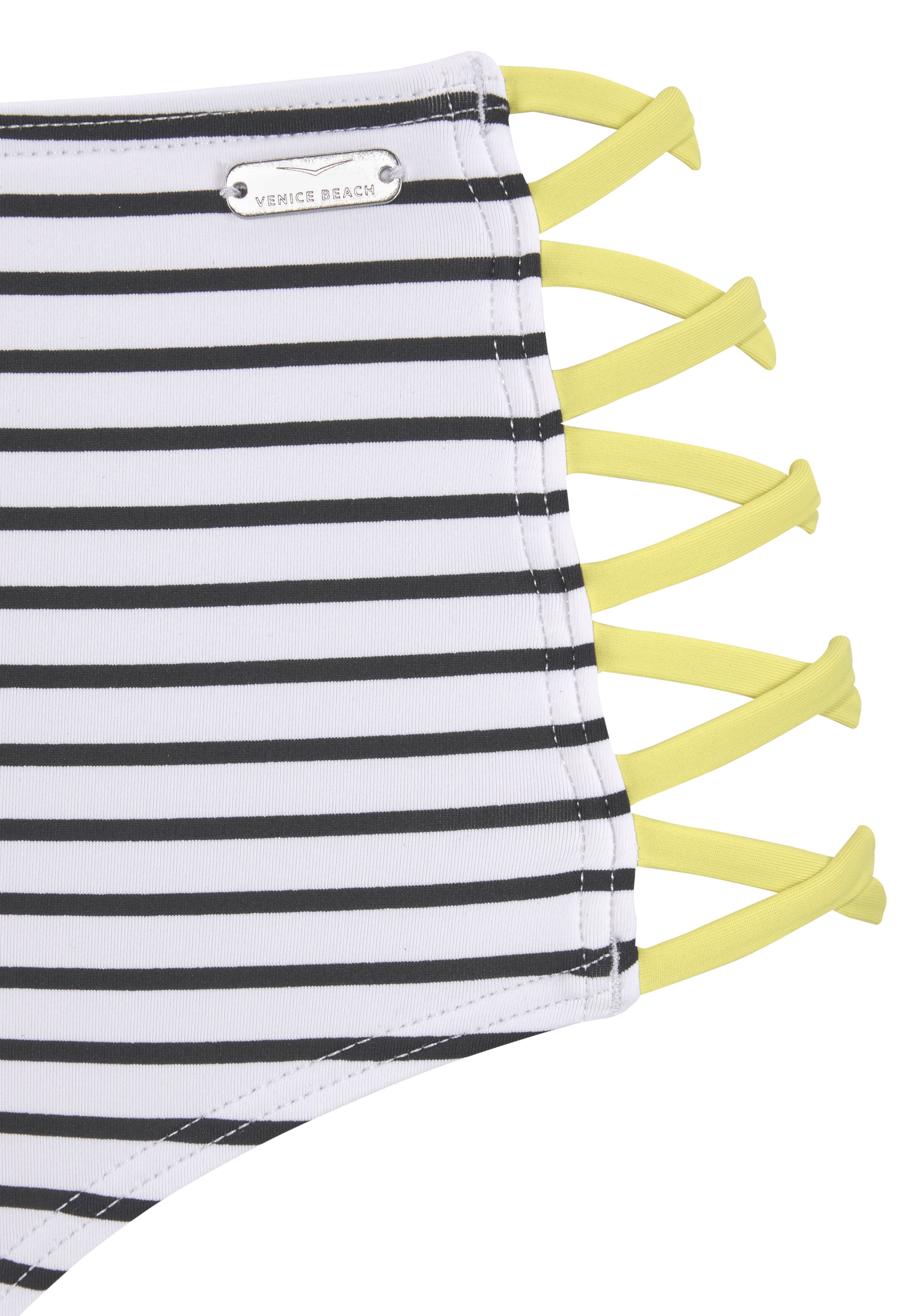 Venice Beach Highwaist-Bikini-Hose »Camie«, mit gekreuzten, seitlichen Bändern