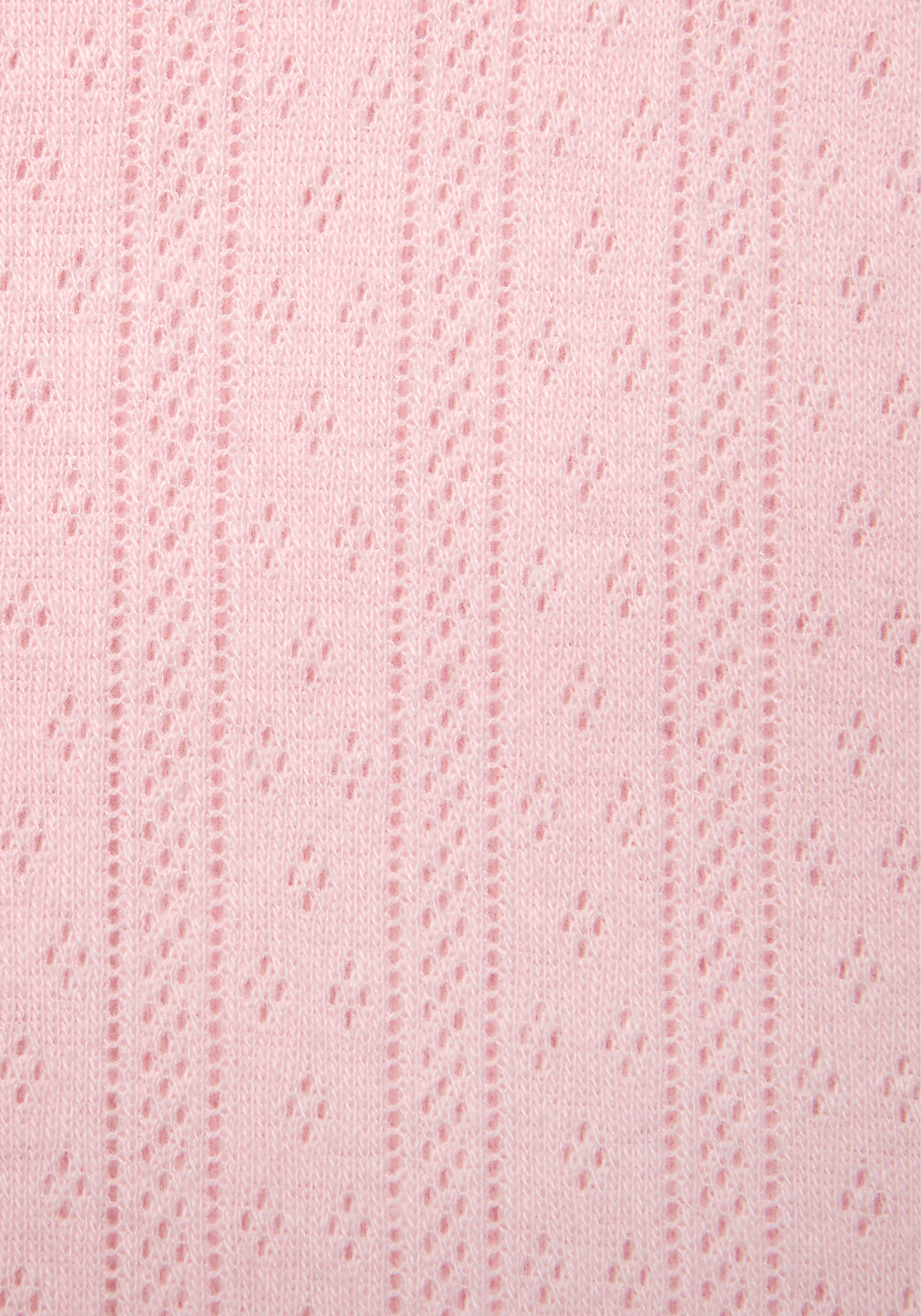 s.Oliver Pyjamaoberteil, aus Ajour-Strick