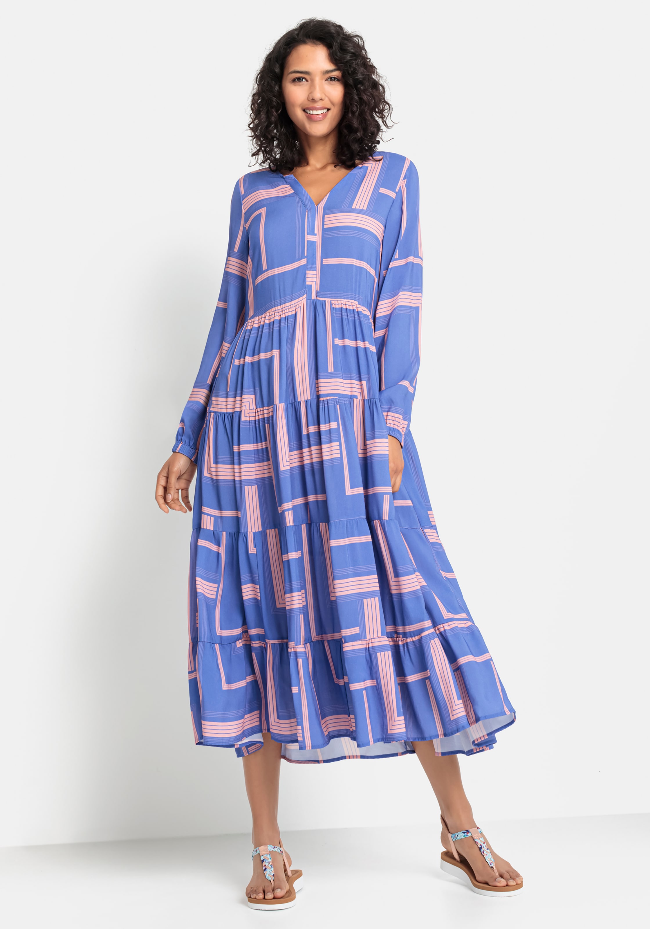 LASCANA Maxikleid, mit grafischem Druck