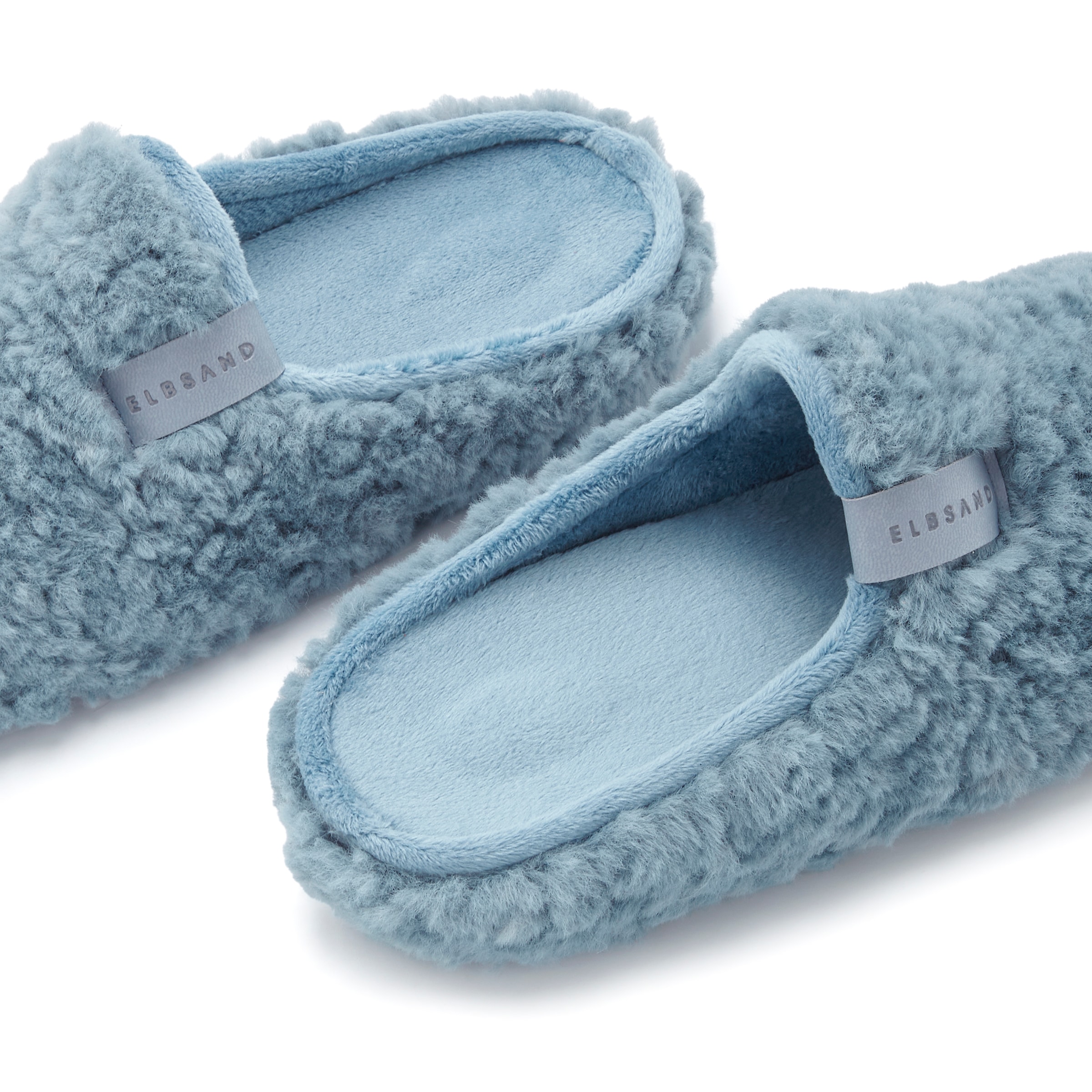 Elbsand Hausschuh  Pantolette, Pantoffel, Mule, Sandale, kuscheliges Fellimitat
