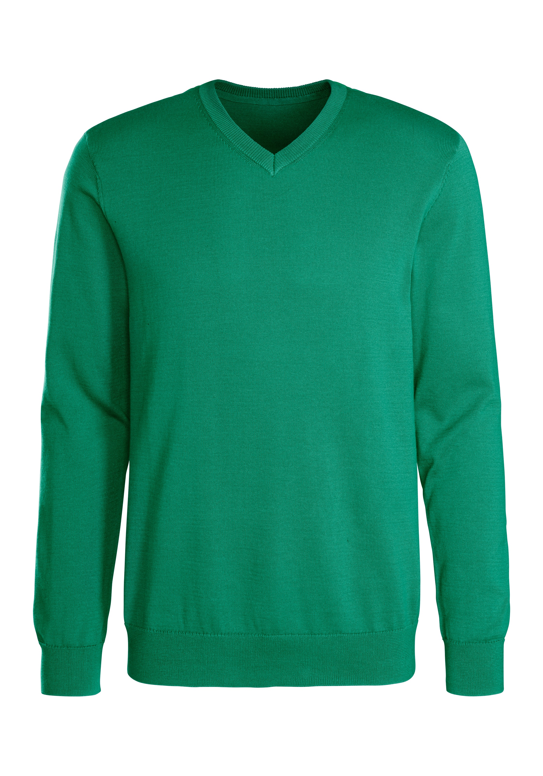 H.I.S Strickpullover, mit V-Ausschnitt, Pullover aus Feinstrick, Baumwollmischung