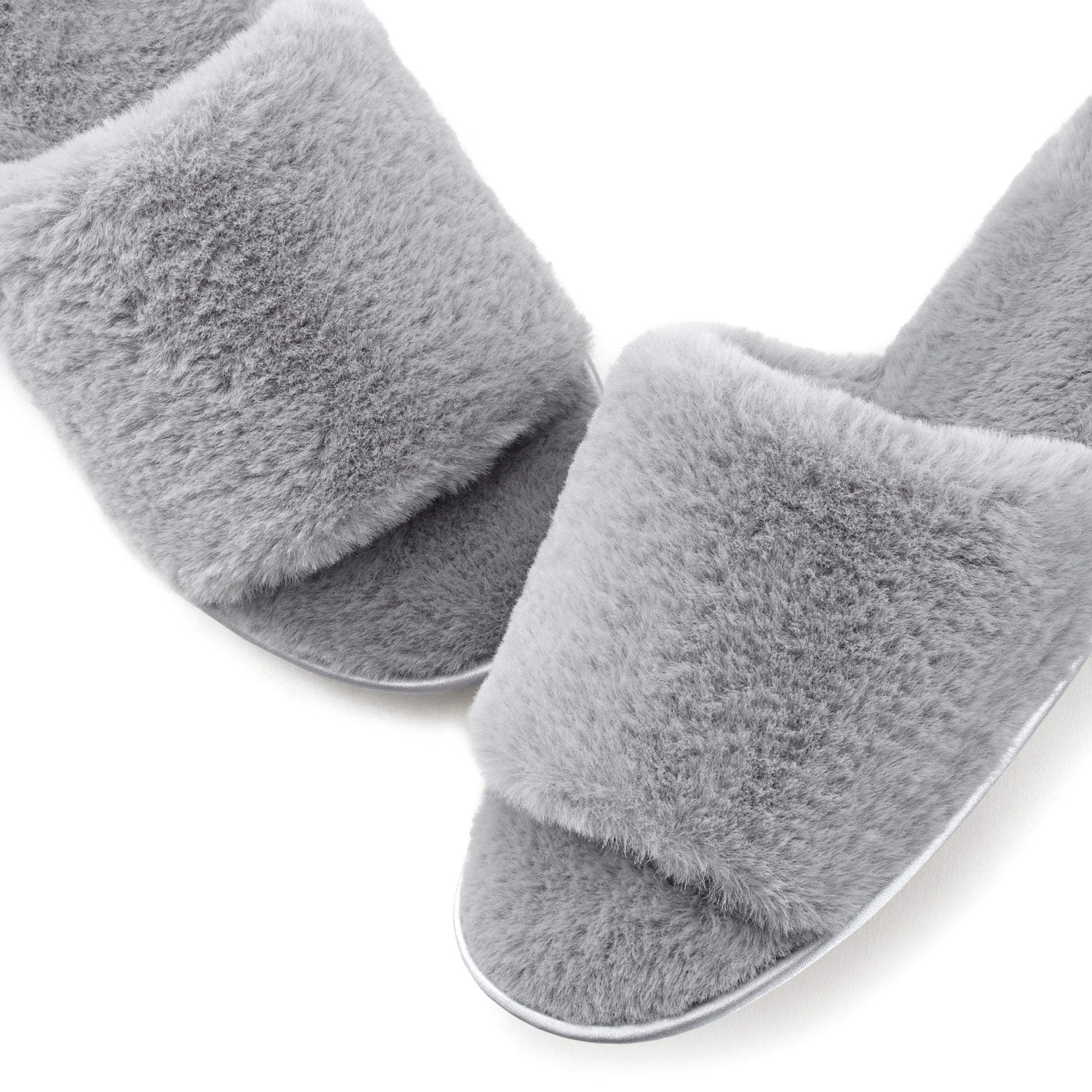 Vivance Pantolette »Hausschuh, Pantolette, Pantoffel,«, mit kuscheligem, warmen Fellimitat VEGAN