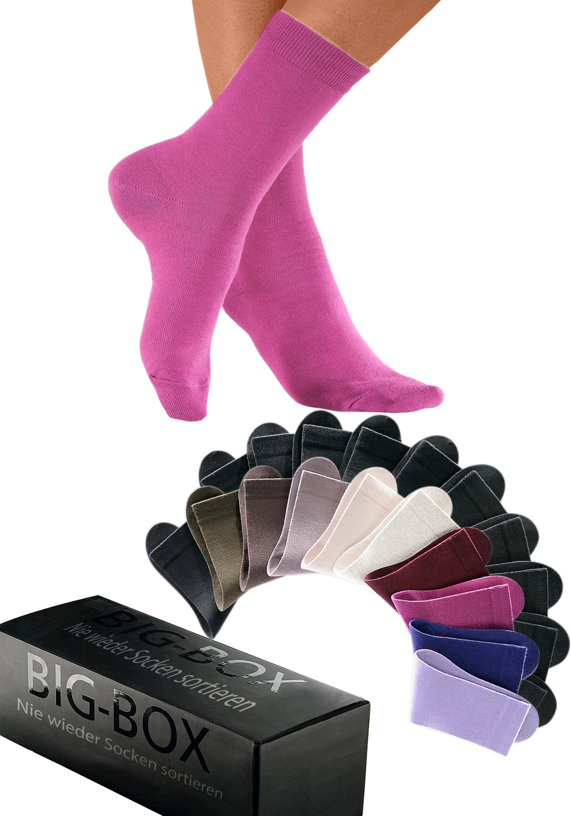 Go in Basicsocken Box, 20 Paar tlg. in der großen Big-Box