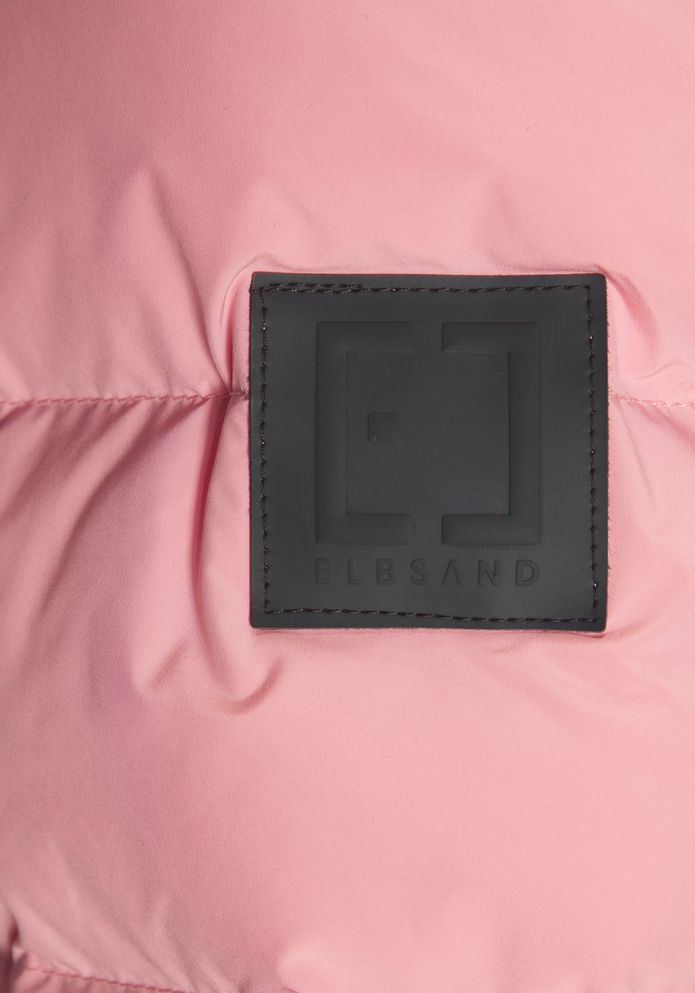 Elbsand Steppjacke mit großem seitlichen Logo-Print