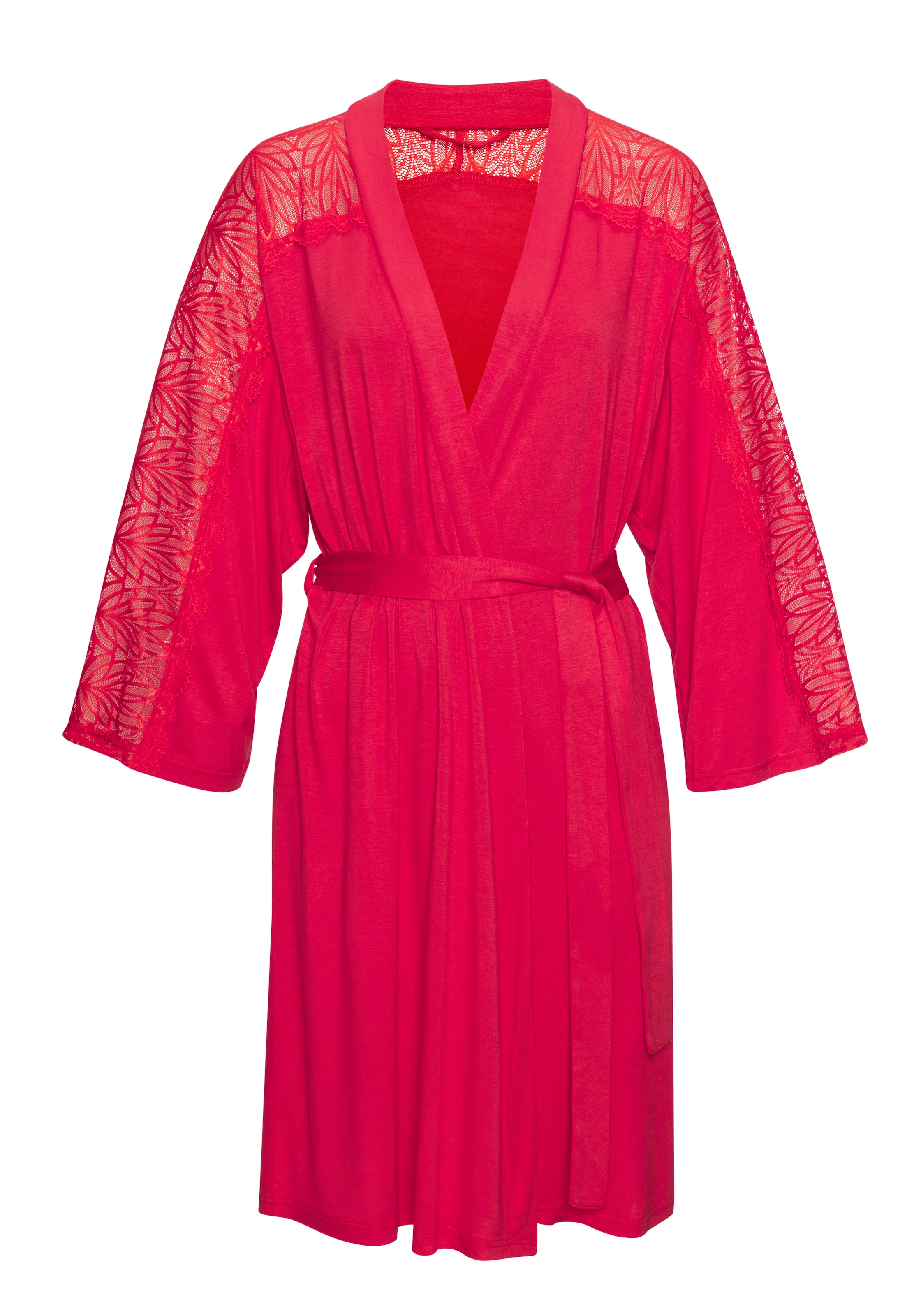 LASCANA Kimono Mit schönen Spitzedetails