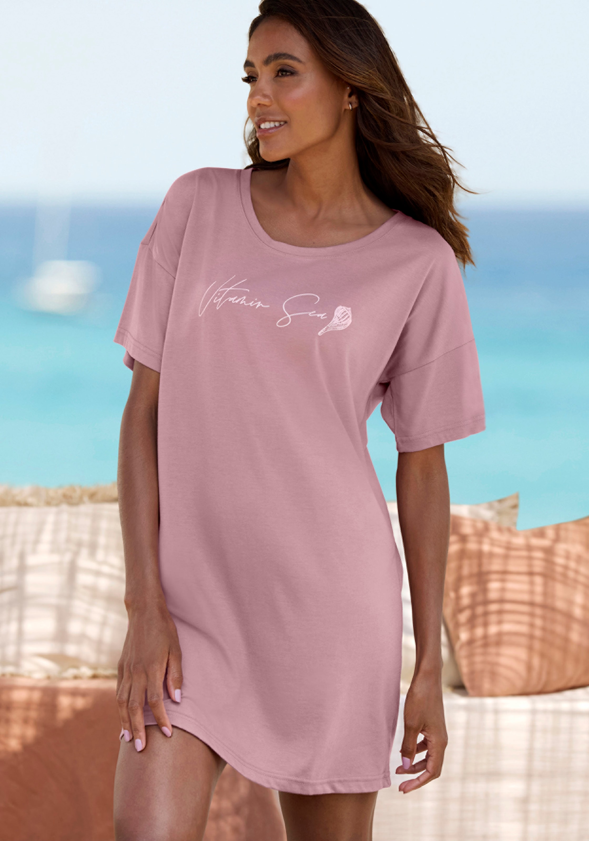 Vivance Dreams Sleepshirt, mit schönem Frontprint