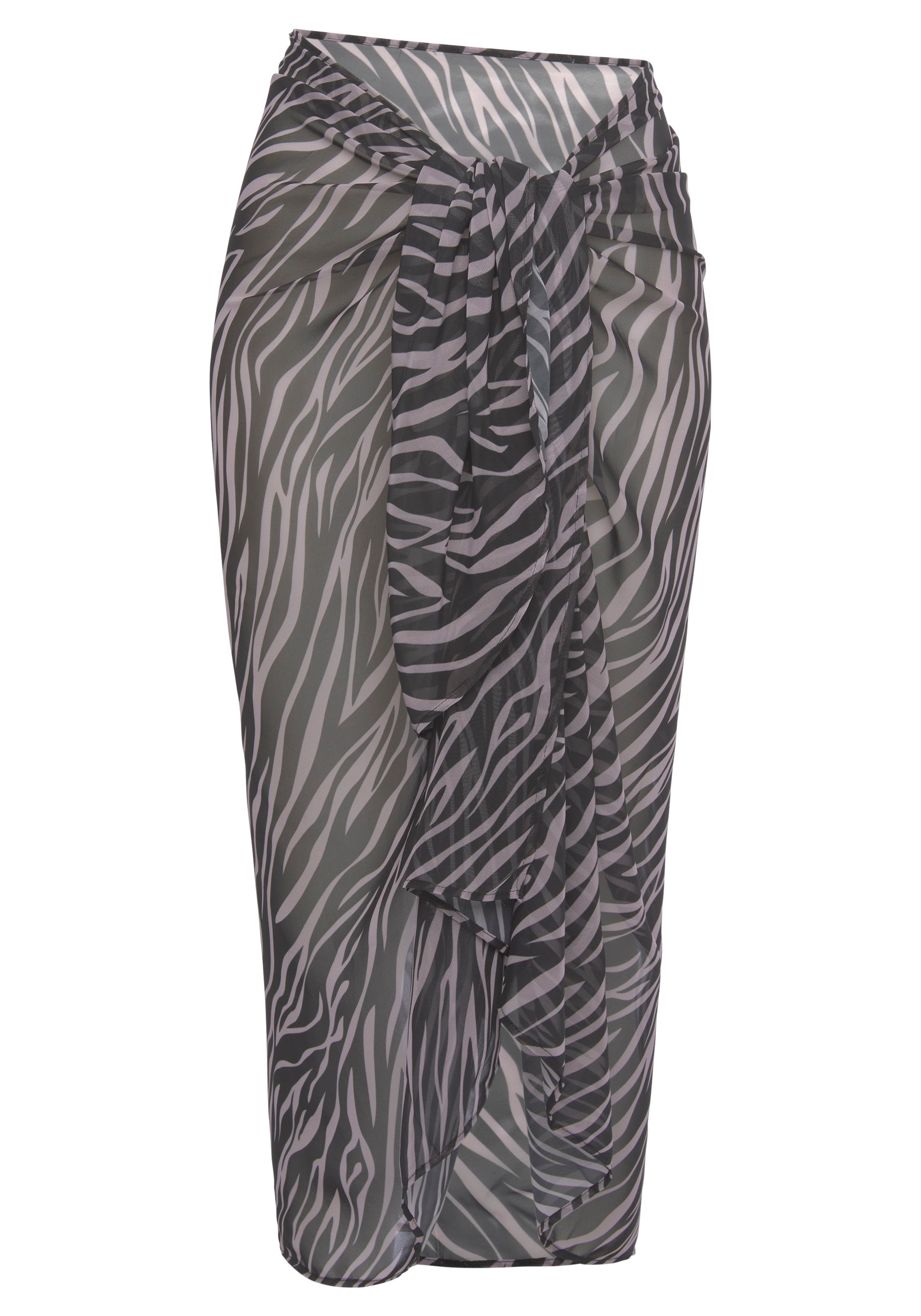 LASCANA Strandrock, mit Zebradruck