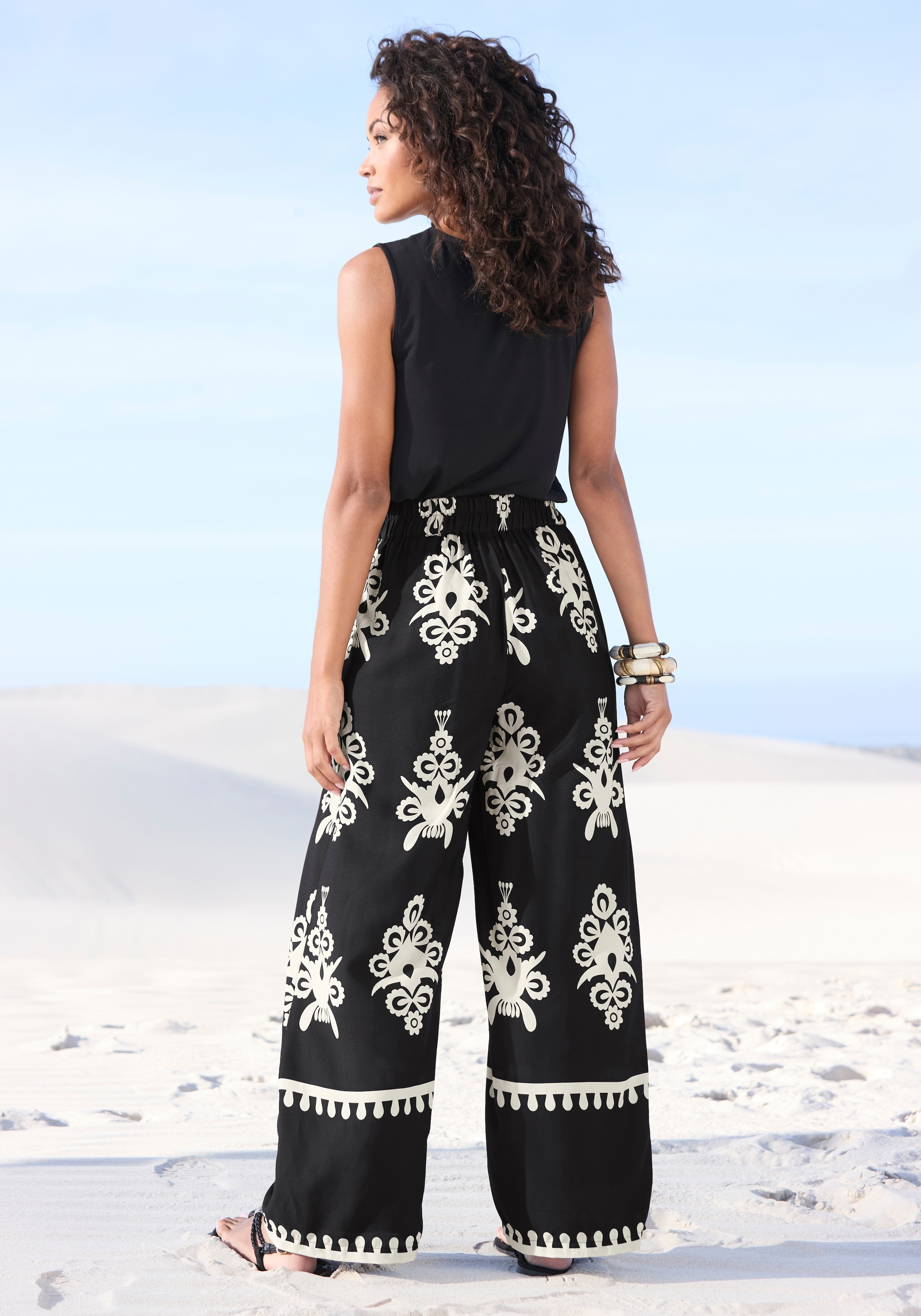 LASCANA Palazzohose, mit Ethnoprint, Sommerhose
