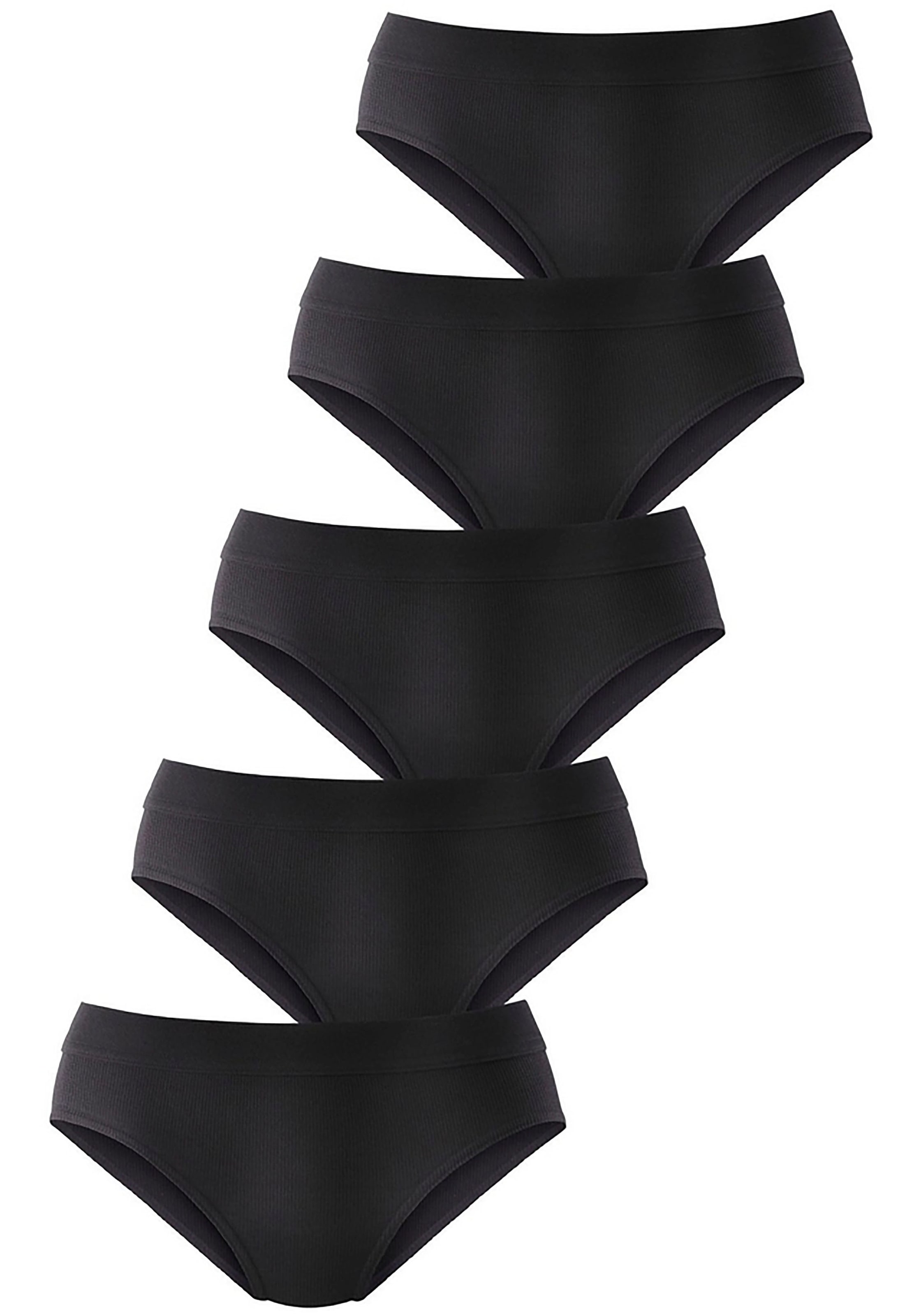 petite fleur Hüftslip, (5er-Pack), aus elastischer Baumwoll-Qualität