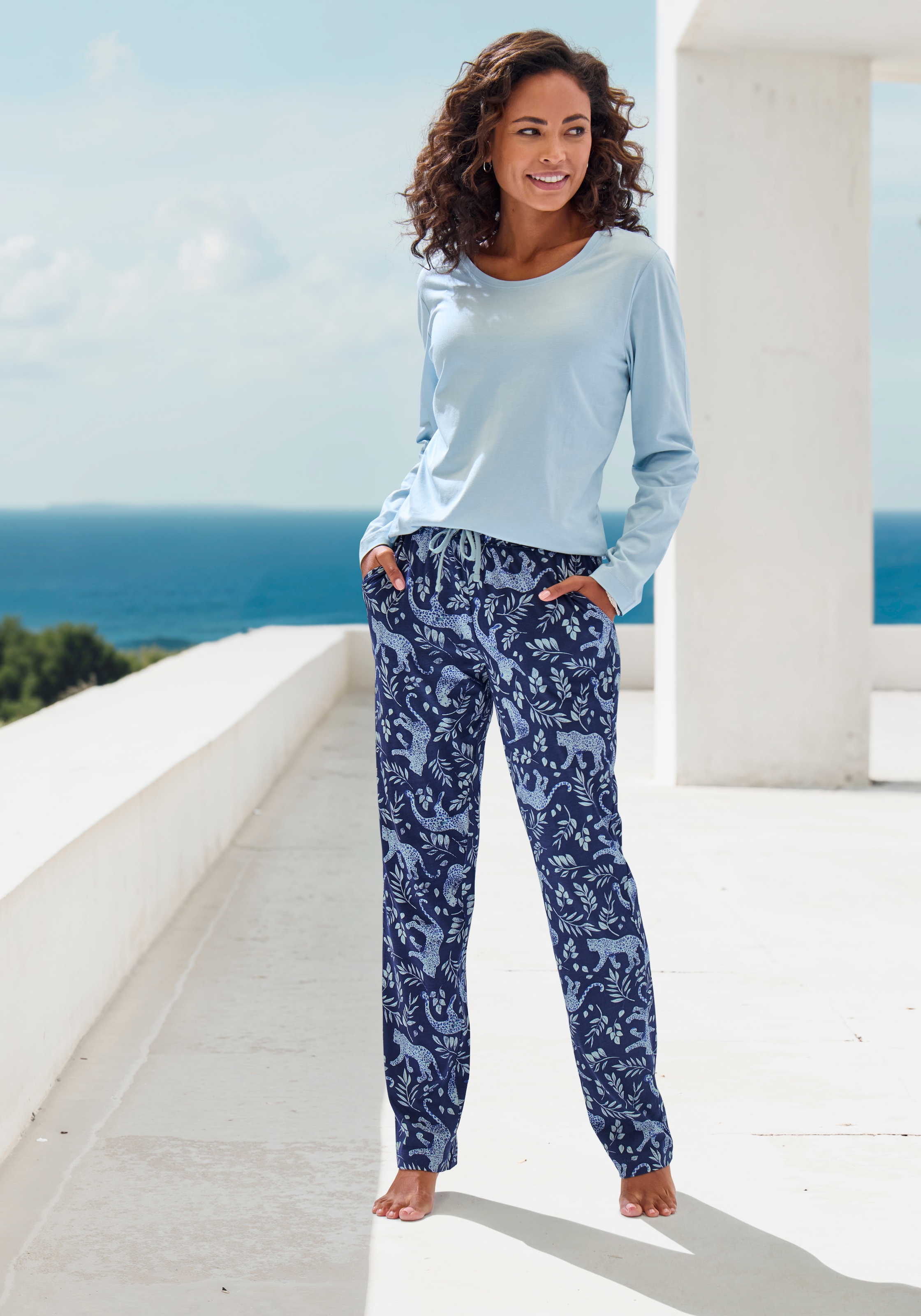 Vivance Dreams by Lascana Pyjamahose  mit Eingrifftaschen
