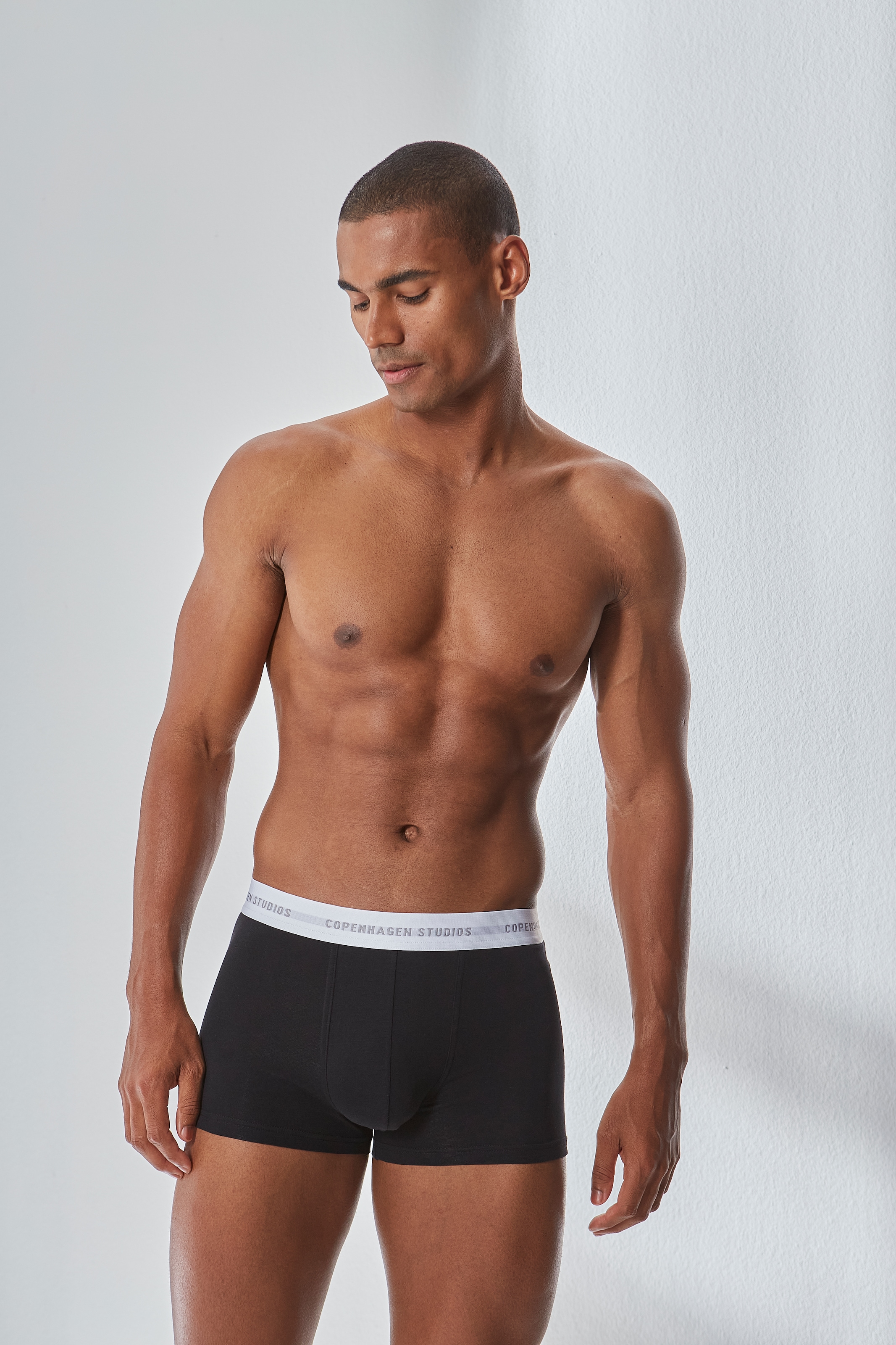 Copenhagen Studios Boxer »Boxershorts für Herren«, (Packung, 3 St., 3er Pack), mit weißem Logo-Bund
