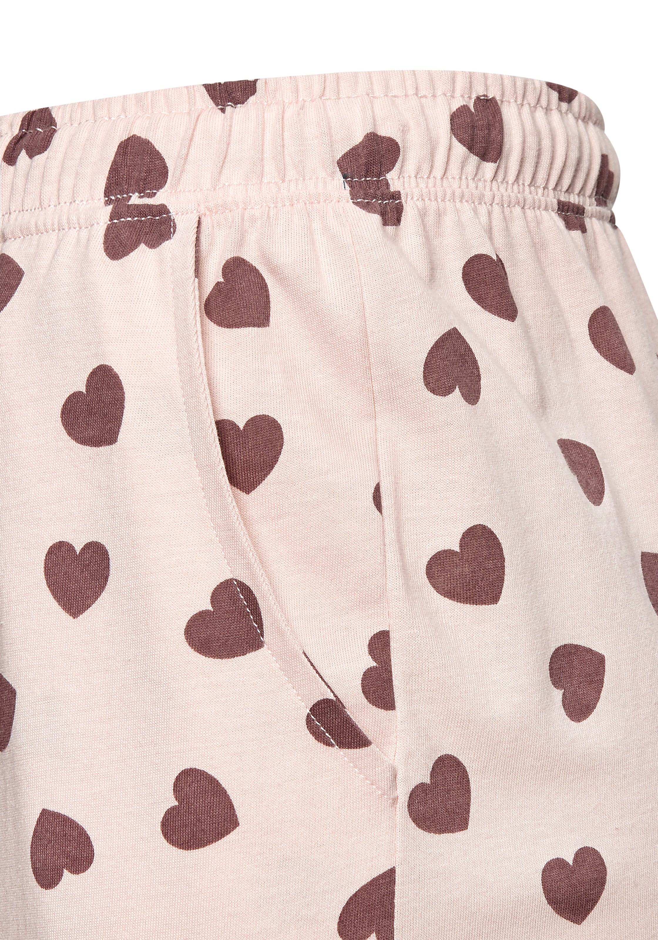 Vivance Dreams Pyjama Spar-Set, 4 Stk. tlg., mit süßem Herzmuster