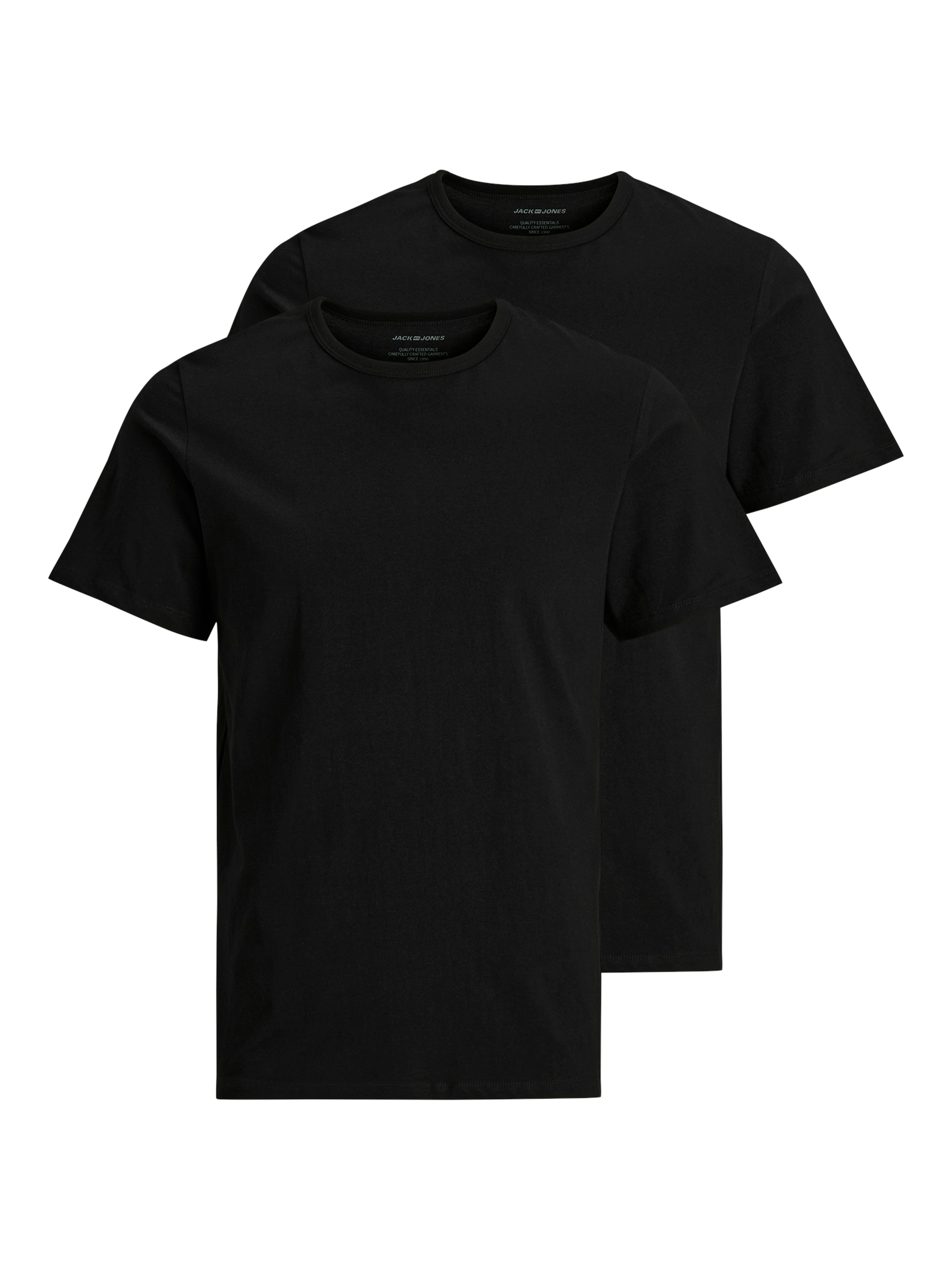 Jack & Jones T-Shirt »Crew-Neck«, unifarben, modisch, regular fit, Baumwolle, Rundhals
