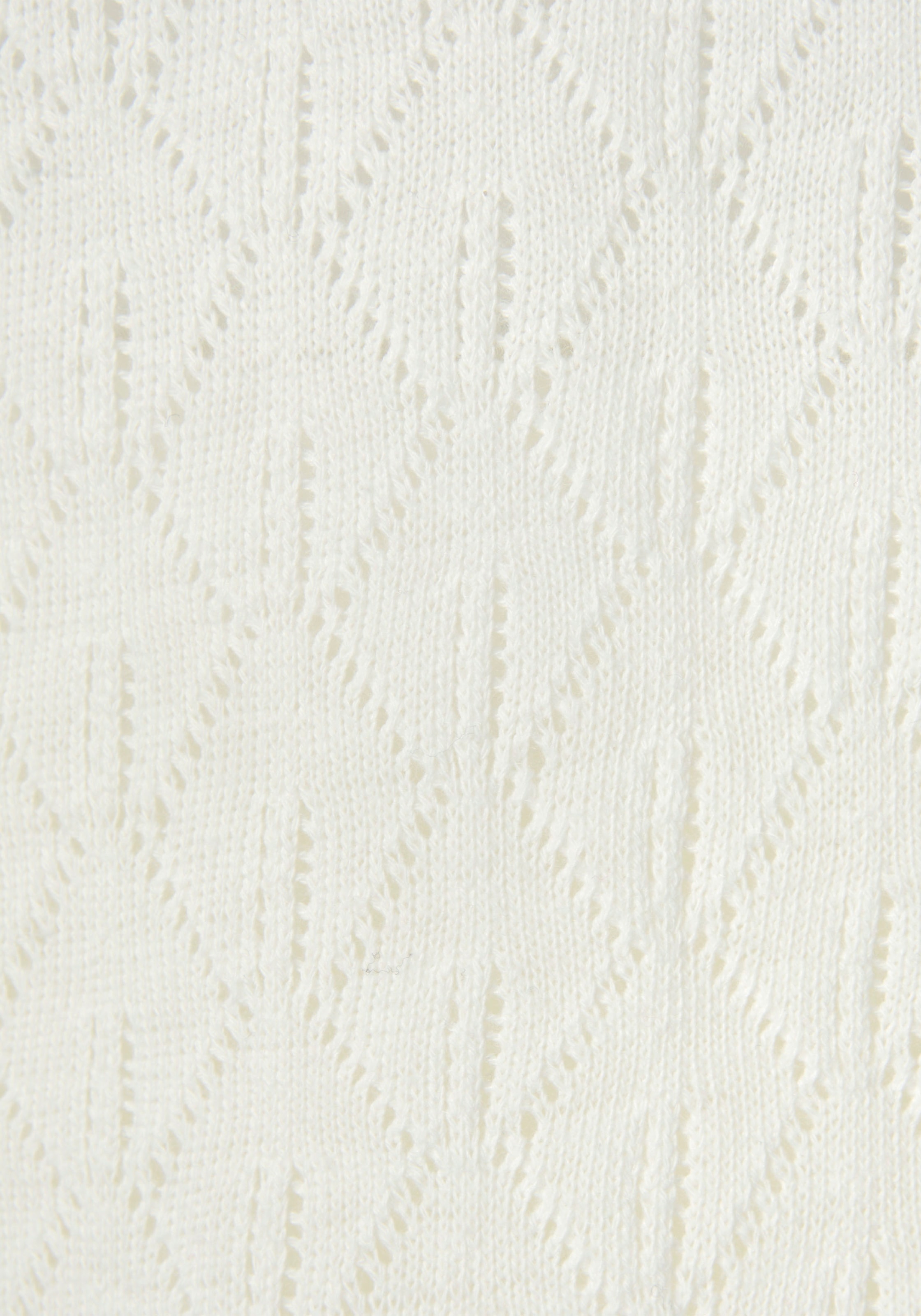 Vivance Langarmshirt »mit modischem Ajour-Muster«, aus weichem Baumwollstrick