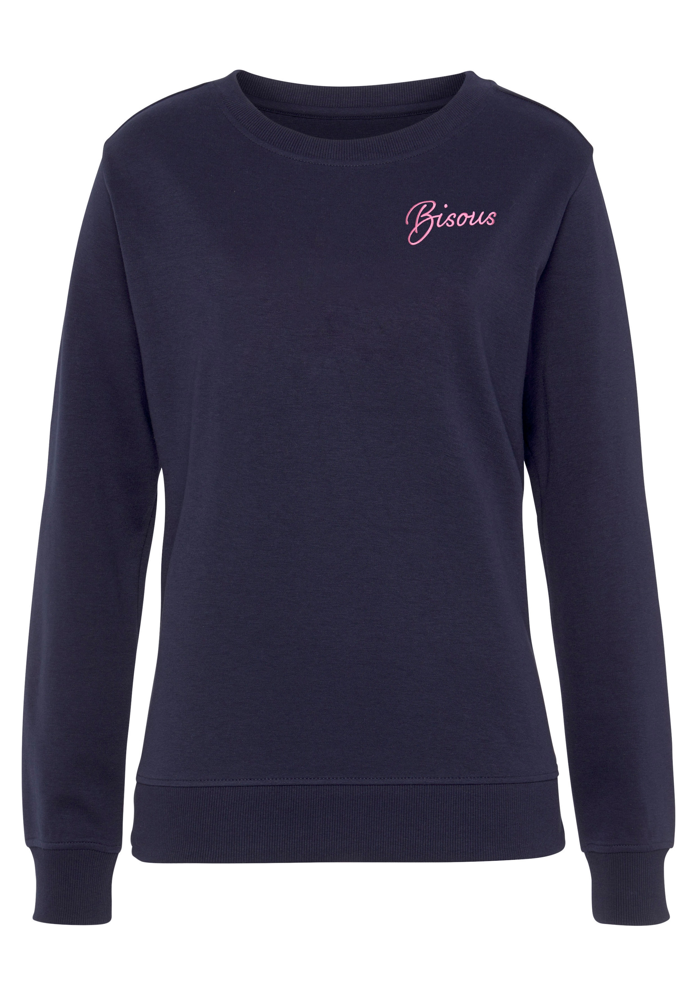 Vivance Sweatshirt, (1 tlg.), Sweatshirt mit Frontprint, Loungeanzug