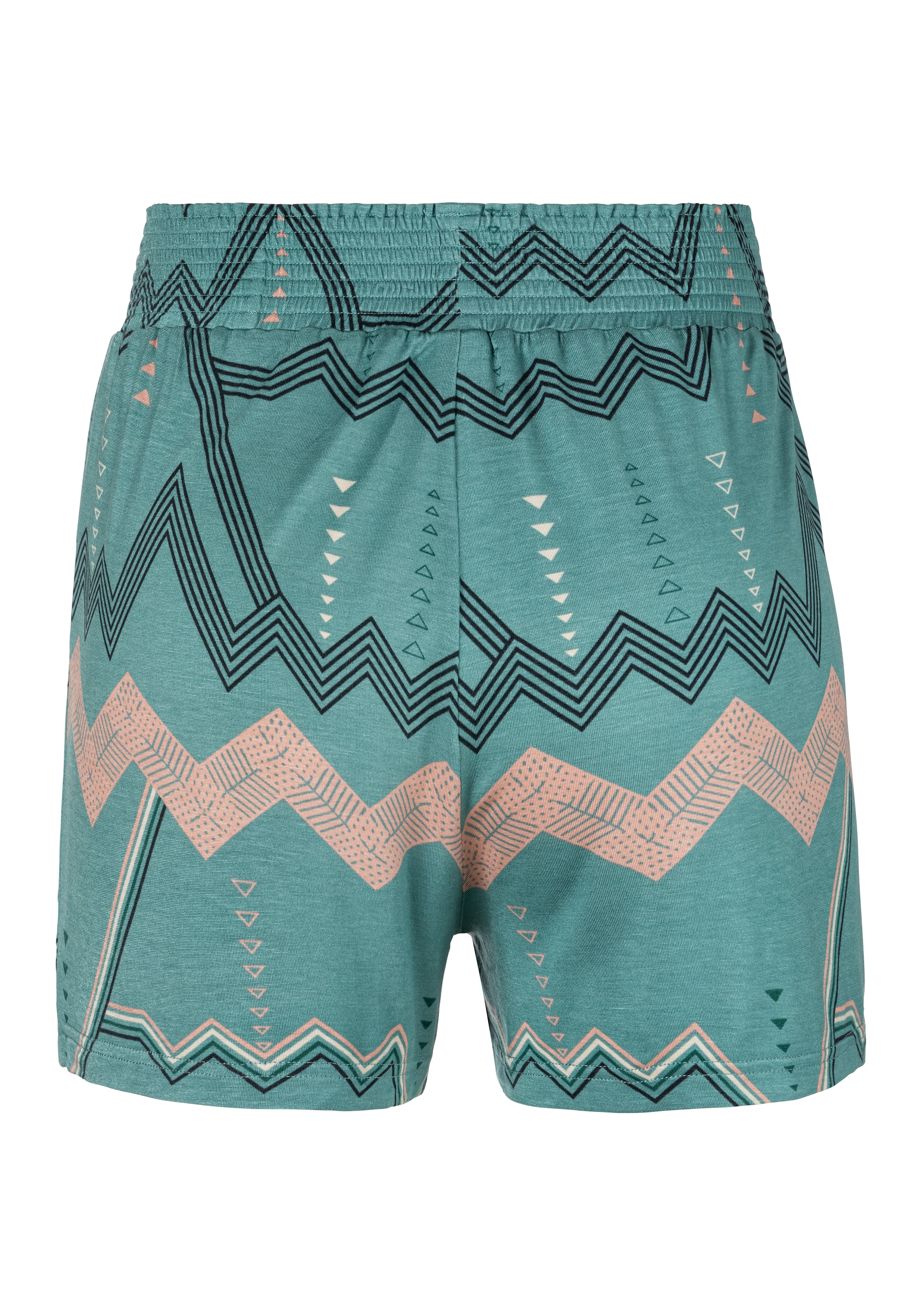 LASCANA Pyjamashorts, mit grafischem Zick-Zack Muster