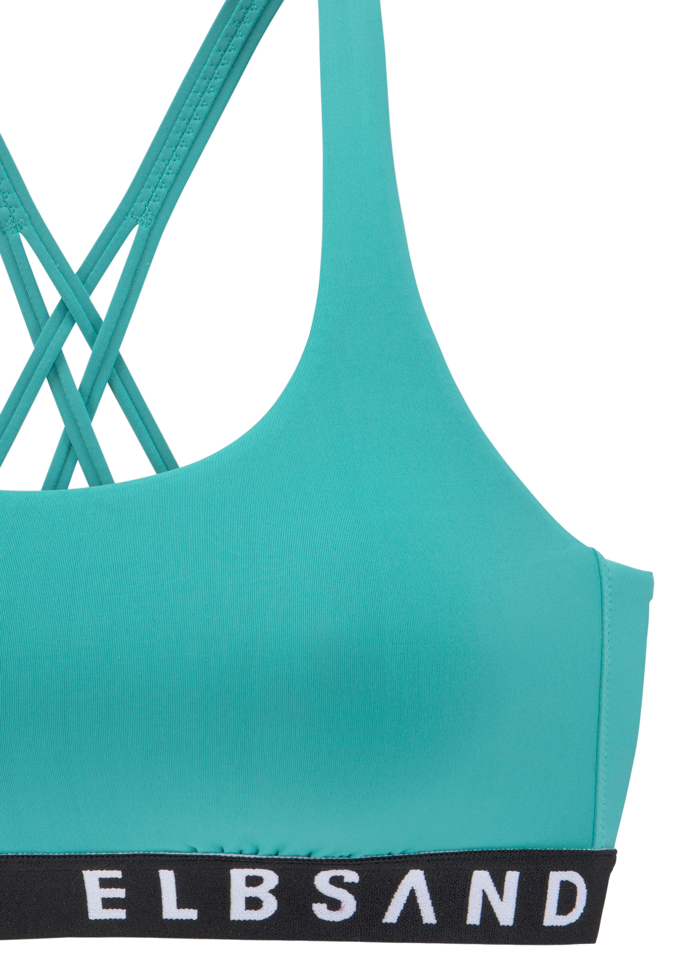 Elbsand Bustier-Bikini, mit Markenschriftzügen in Kontrastfarbe