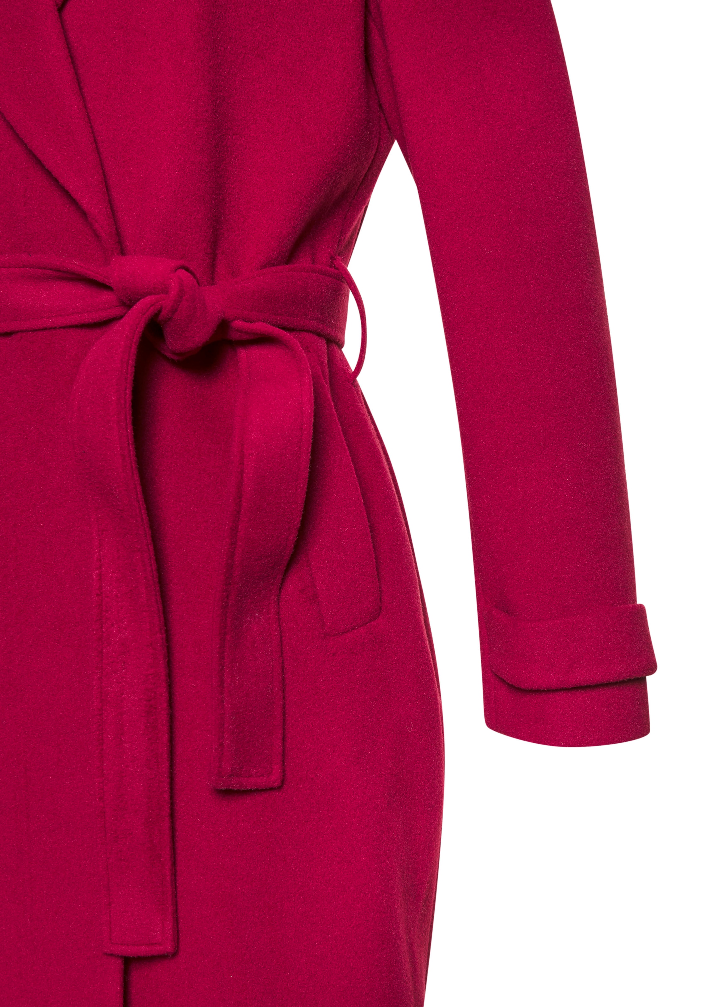 LASCANA Langmantel mit Bindegürtel,  mit Reverskragen, eleganter Damenmantel