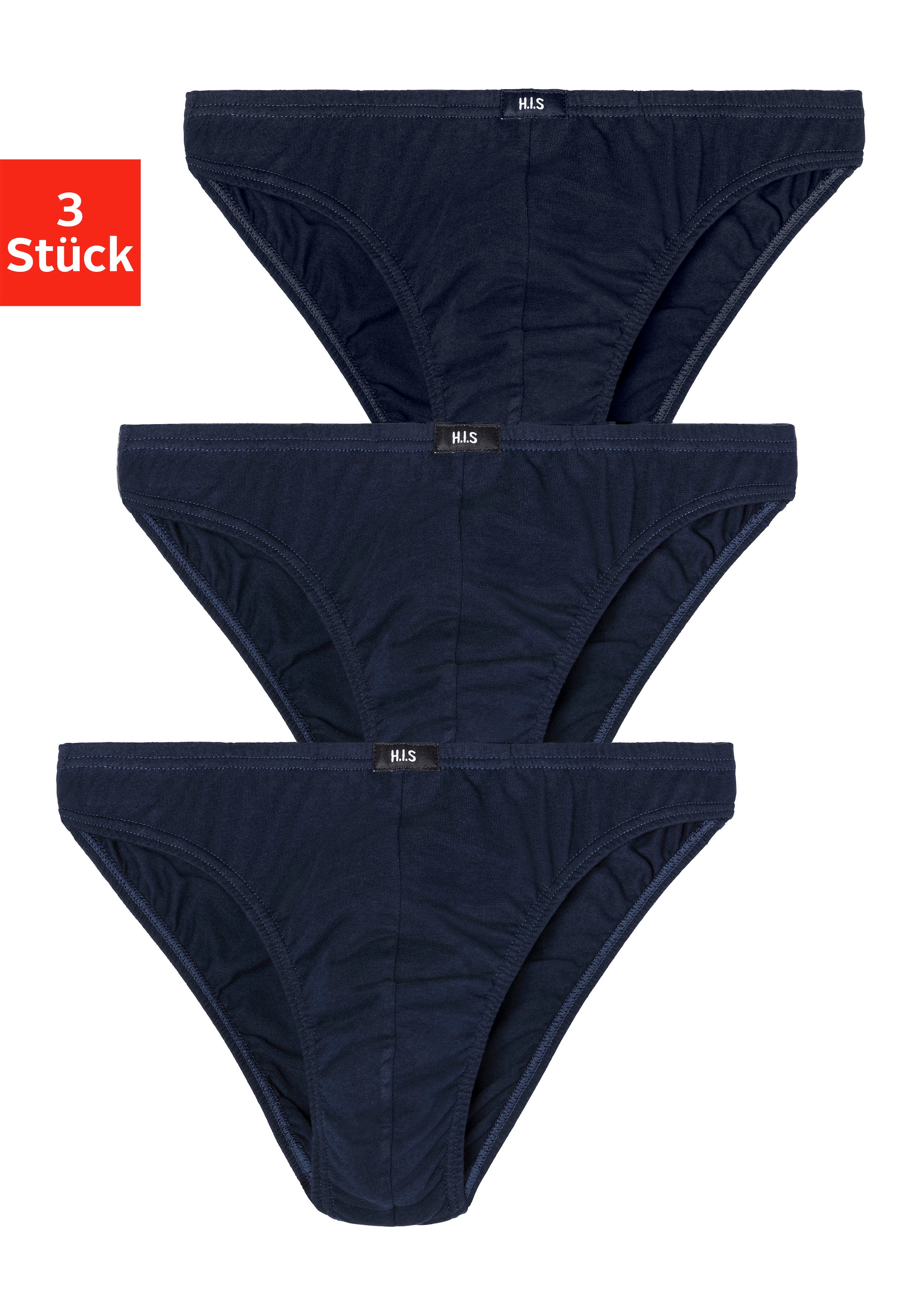 H.I.S Slip »Minislip«, (Packung, 3 St.), aus weichem Baumwoll-Stretch