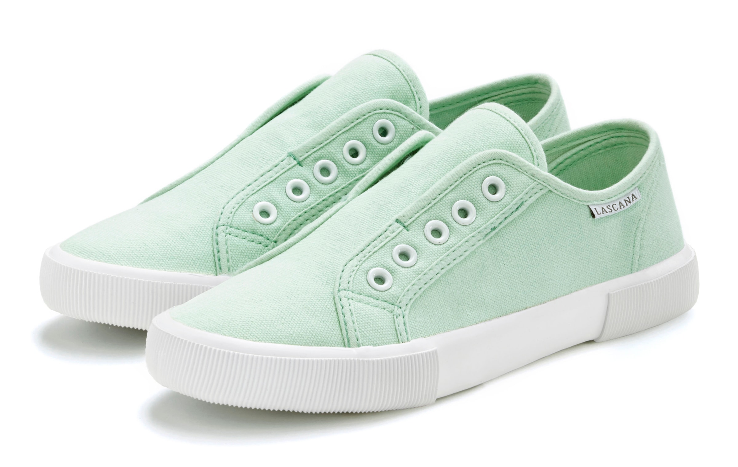 LASCANA Sneaker, Slipper, Halbschuh bequem zum Reinschlüpfen VEGAN