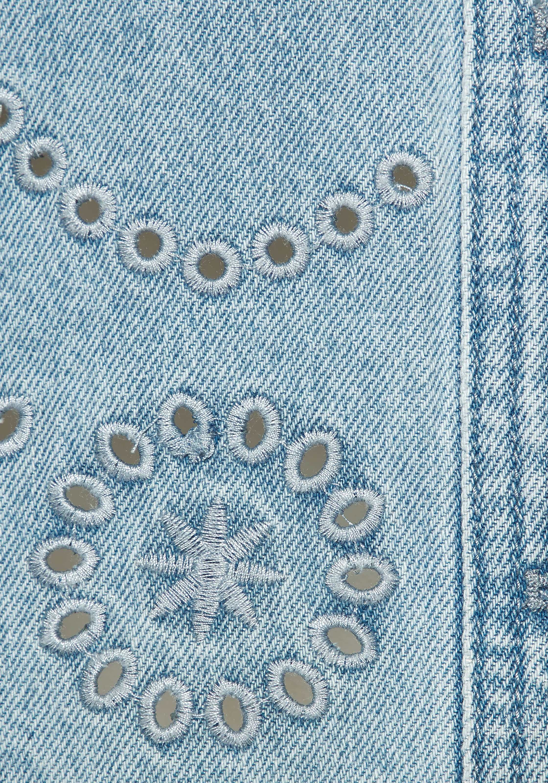 Buffalo Jeansjacke mit Stickereidetails