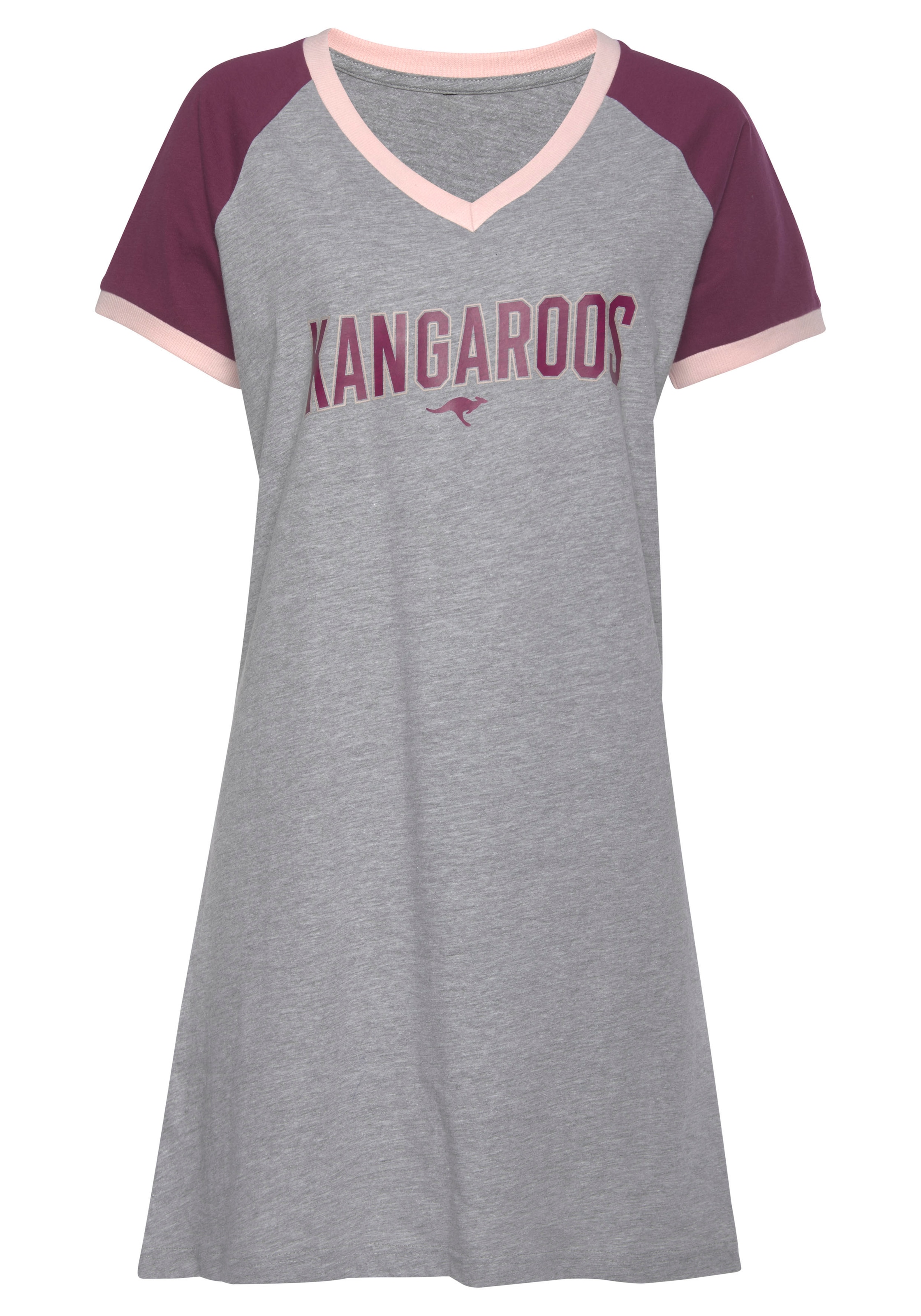 KangaROOS Bigshirt, mit kontrastfarbenen Raglanärmeln