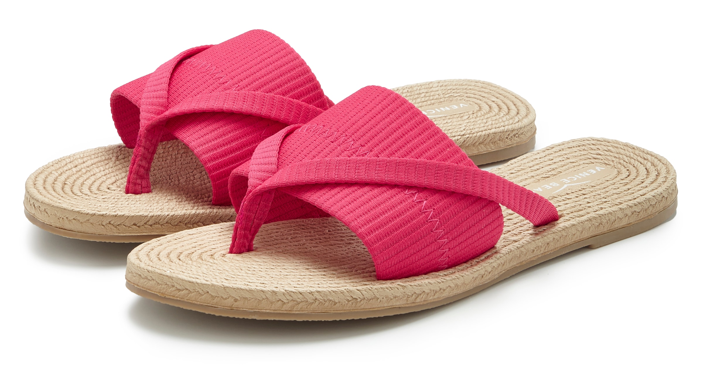 Venice Beach Badeschuh »Badepantolette, Badelatsche, Badezehentrenner, Sandale, Mule«  NEU Pantolette, Zehentrenner mit wasserabweisender und leichter Sohle