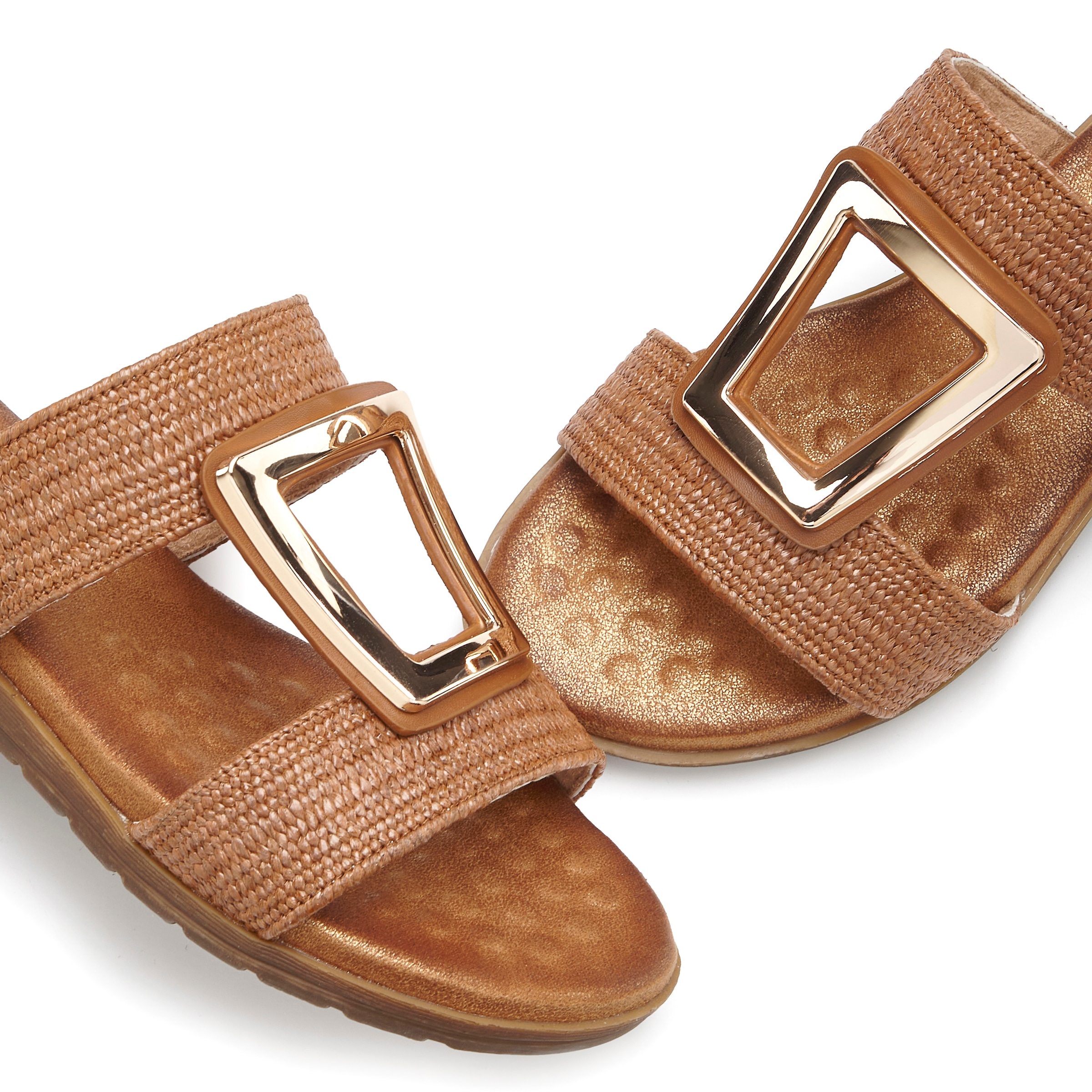 Vivance Pantolette »Sandale, Sommerschuh, offener Schuh, Mule,«  NEU mit modischem Schmuckelement und softer Innensohle VEGAN