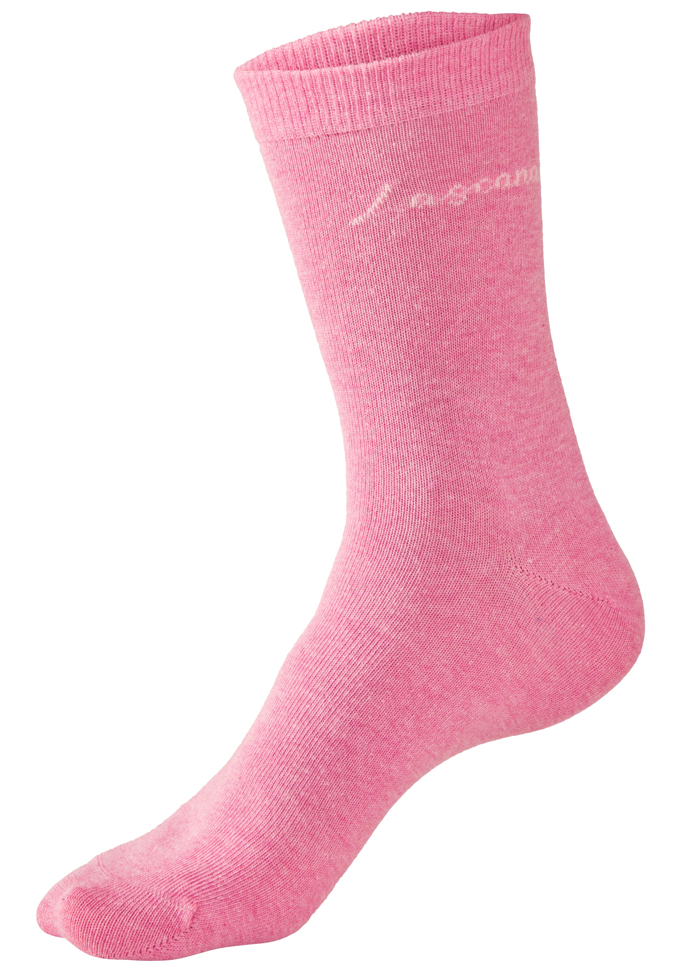 LASCANA Basicsocken »für Damen mit eingestricktem Markenlogo« Box, 7 Stk. tlg. in ansprechender Geschenkbox