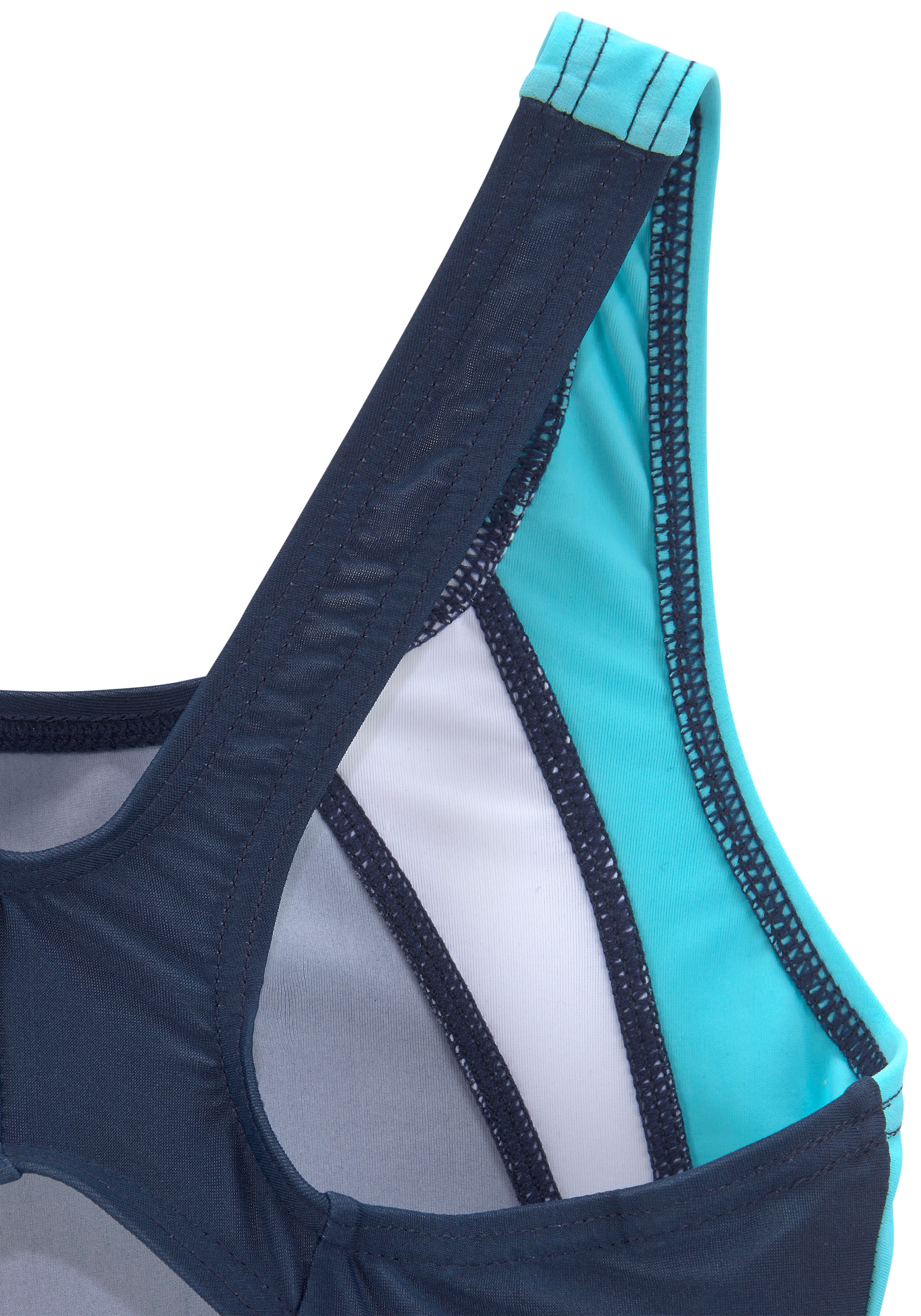 KangaROOS Badeanzug mit sportlichen Kontrasteinsätzen