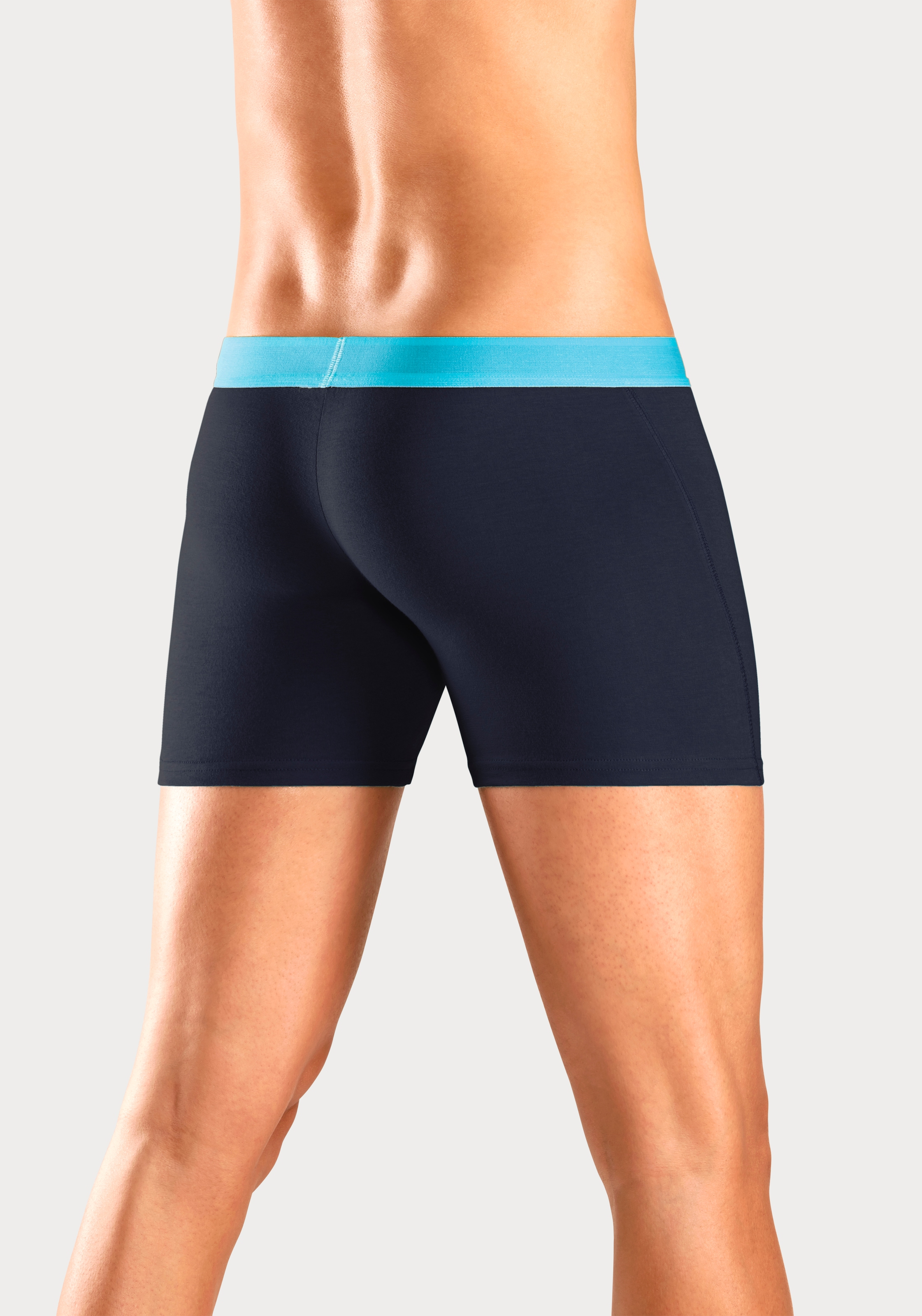 Bruno Banani Boxer »Boxershorts für Herren«, (Packung, 4 St.), mit längerem Bein und auffälligen Logobund