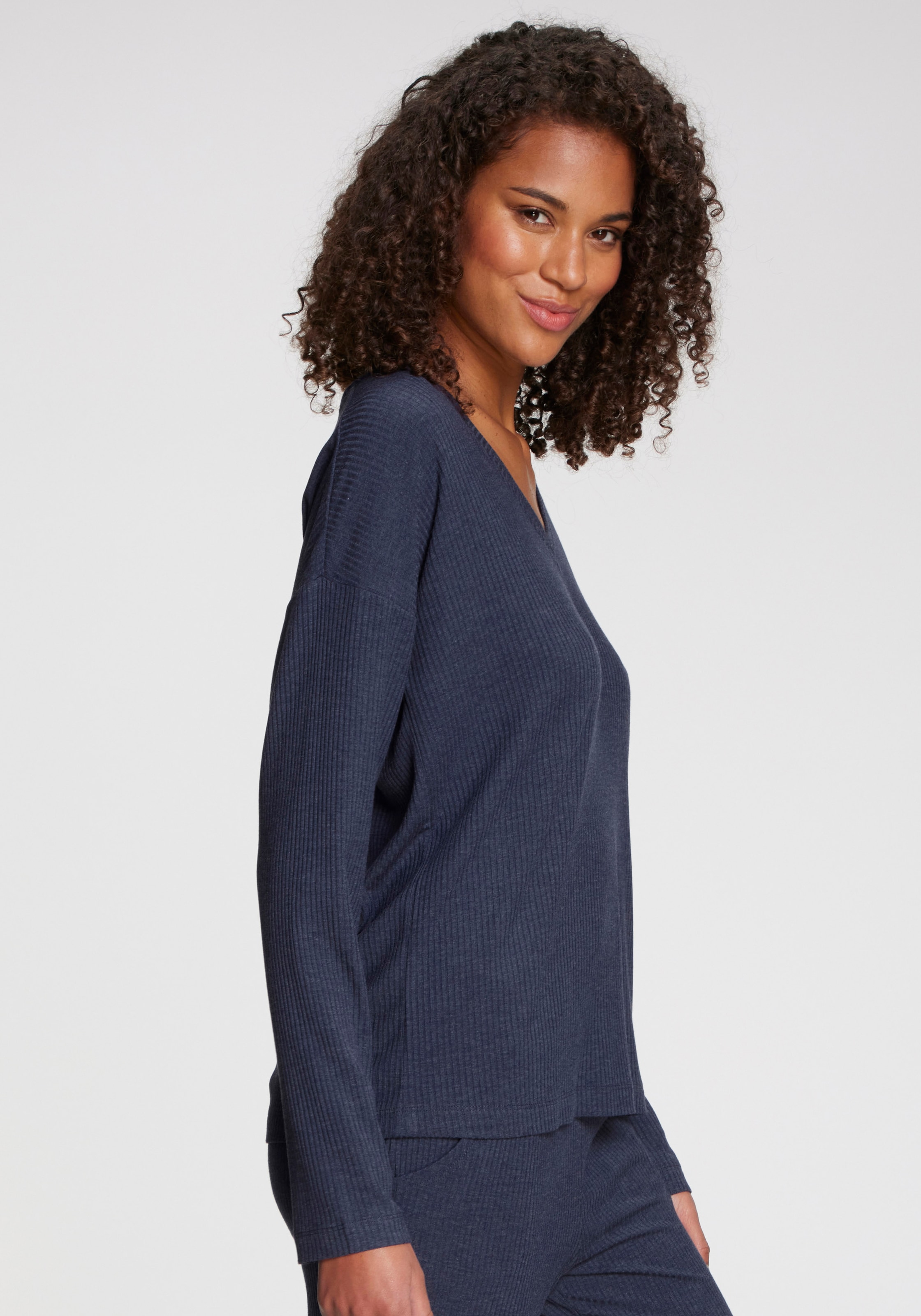 s.Oliver Longsleeve Aus weicher Rippqualität