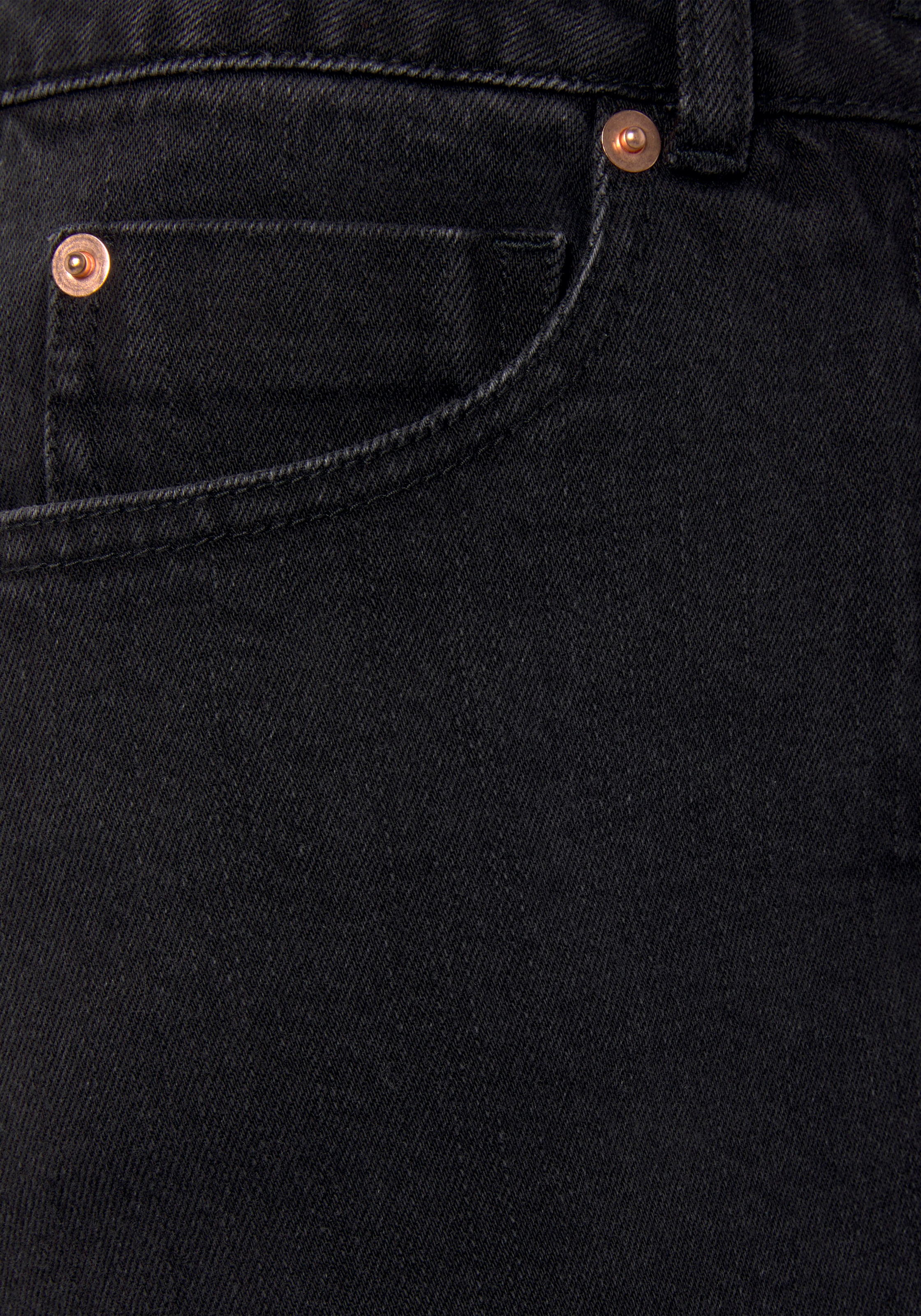 Buffalo Jeansrock, in modischer Midilänge, elastischer Denimrock mit Schlitz, Sommerrock