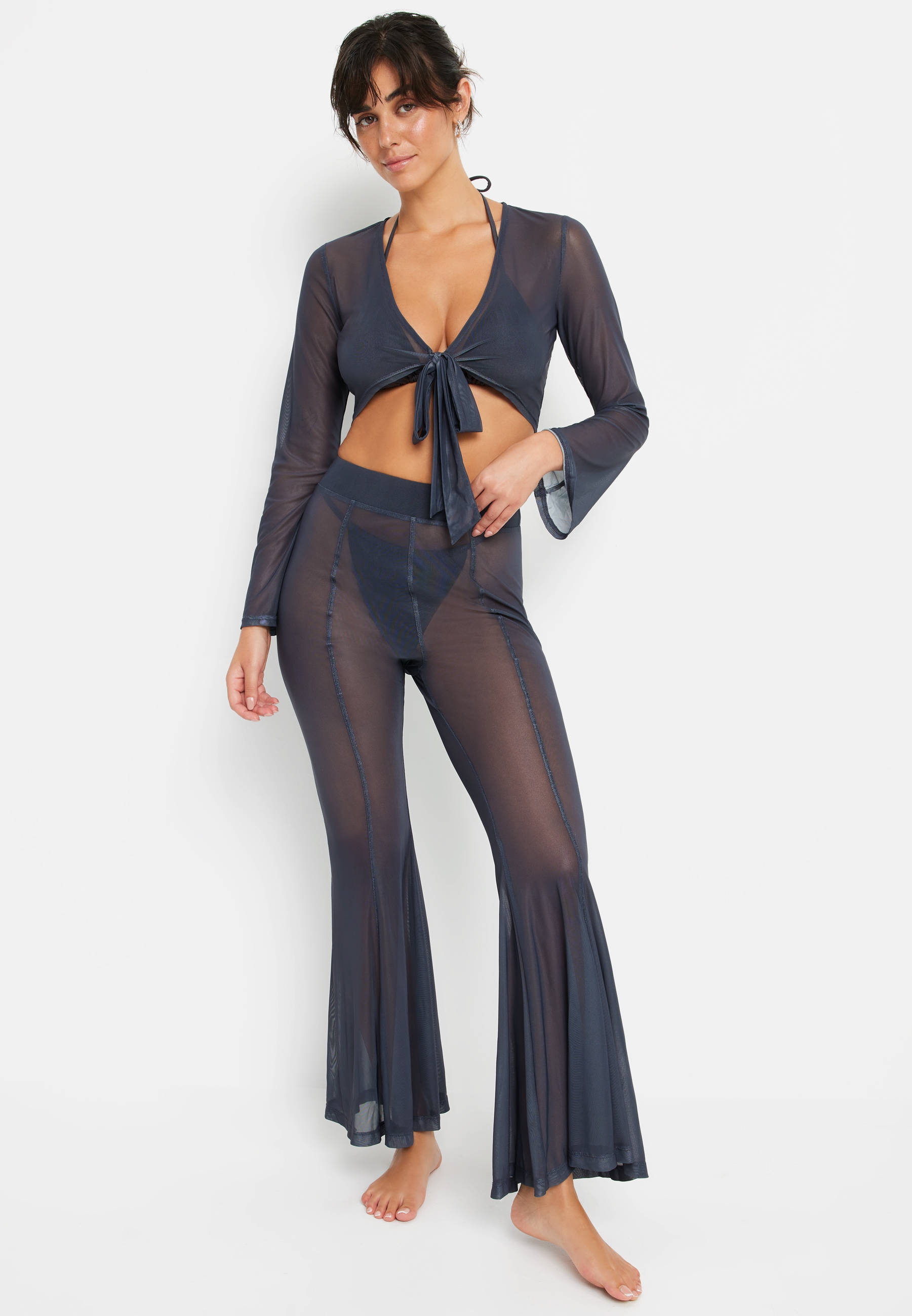 LSCN by LASCANA Langarmshirt, (Set, 2 tlg., + Hose)